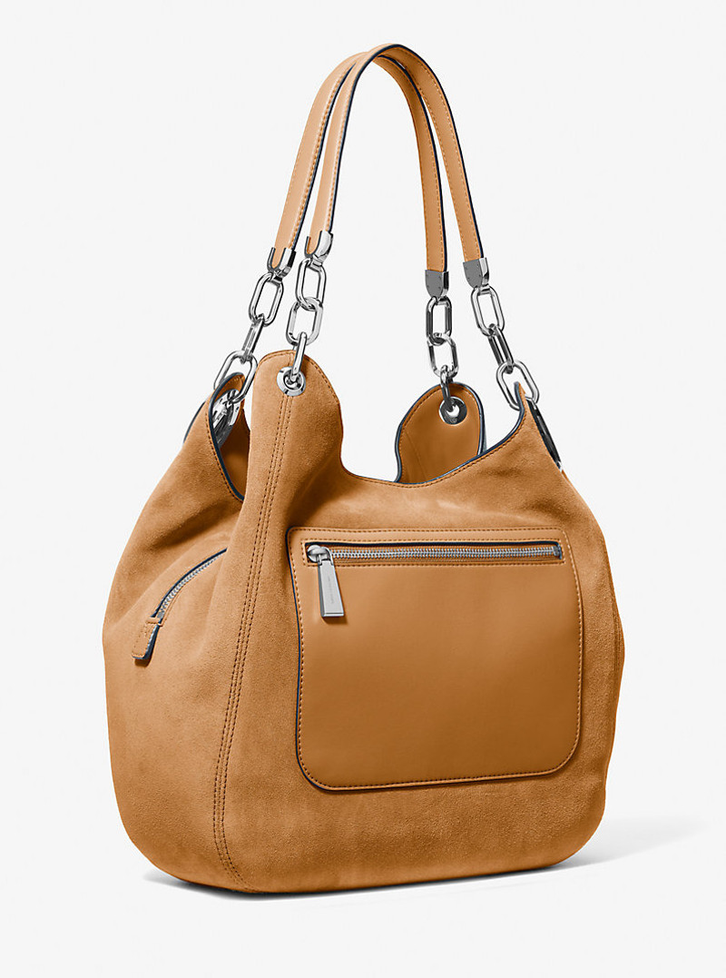 Lillie Large Suede Shoulder Bag 3