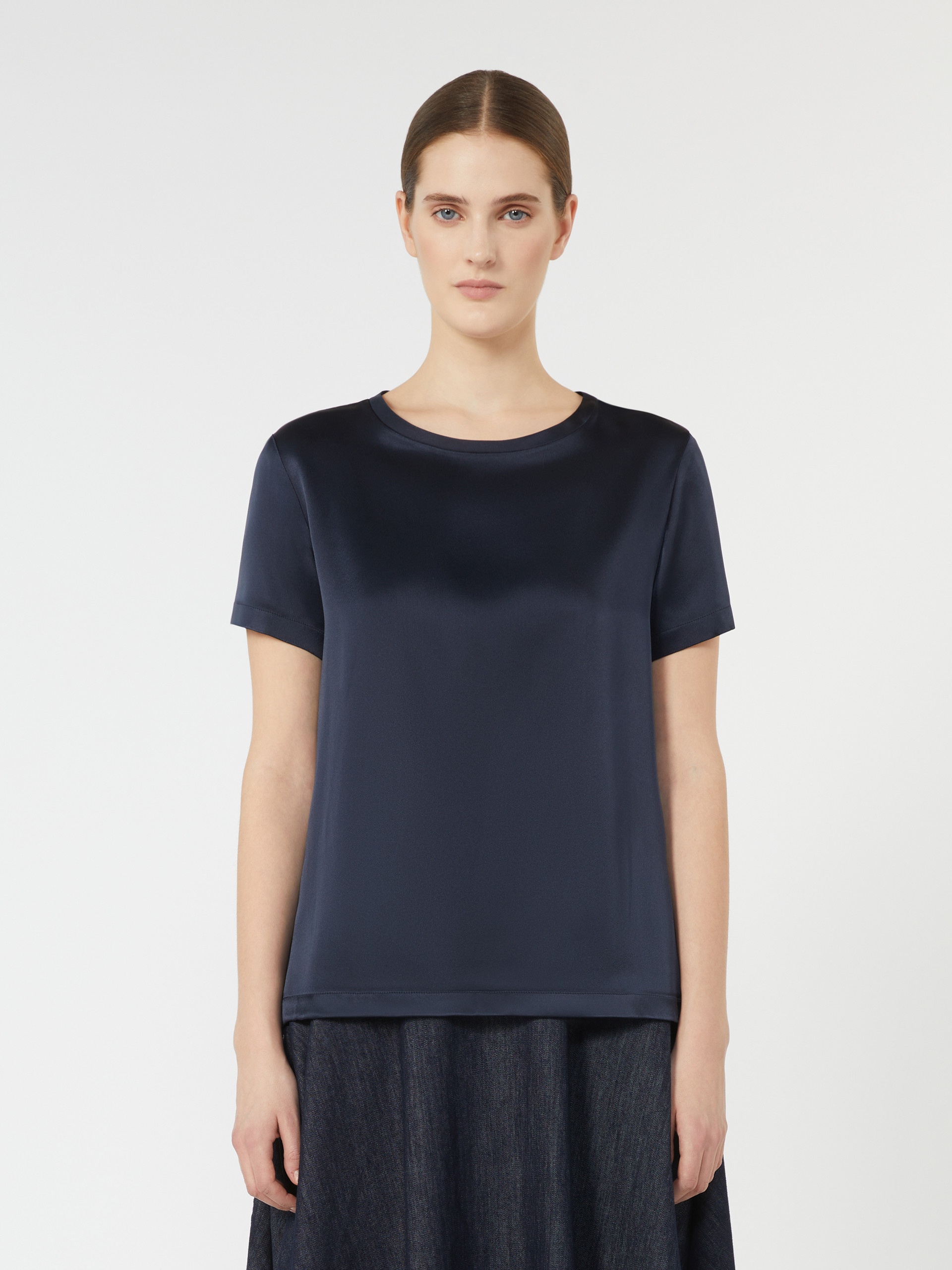 REBECCA Viscose satin T-shirt - 3