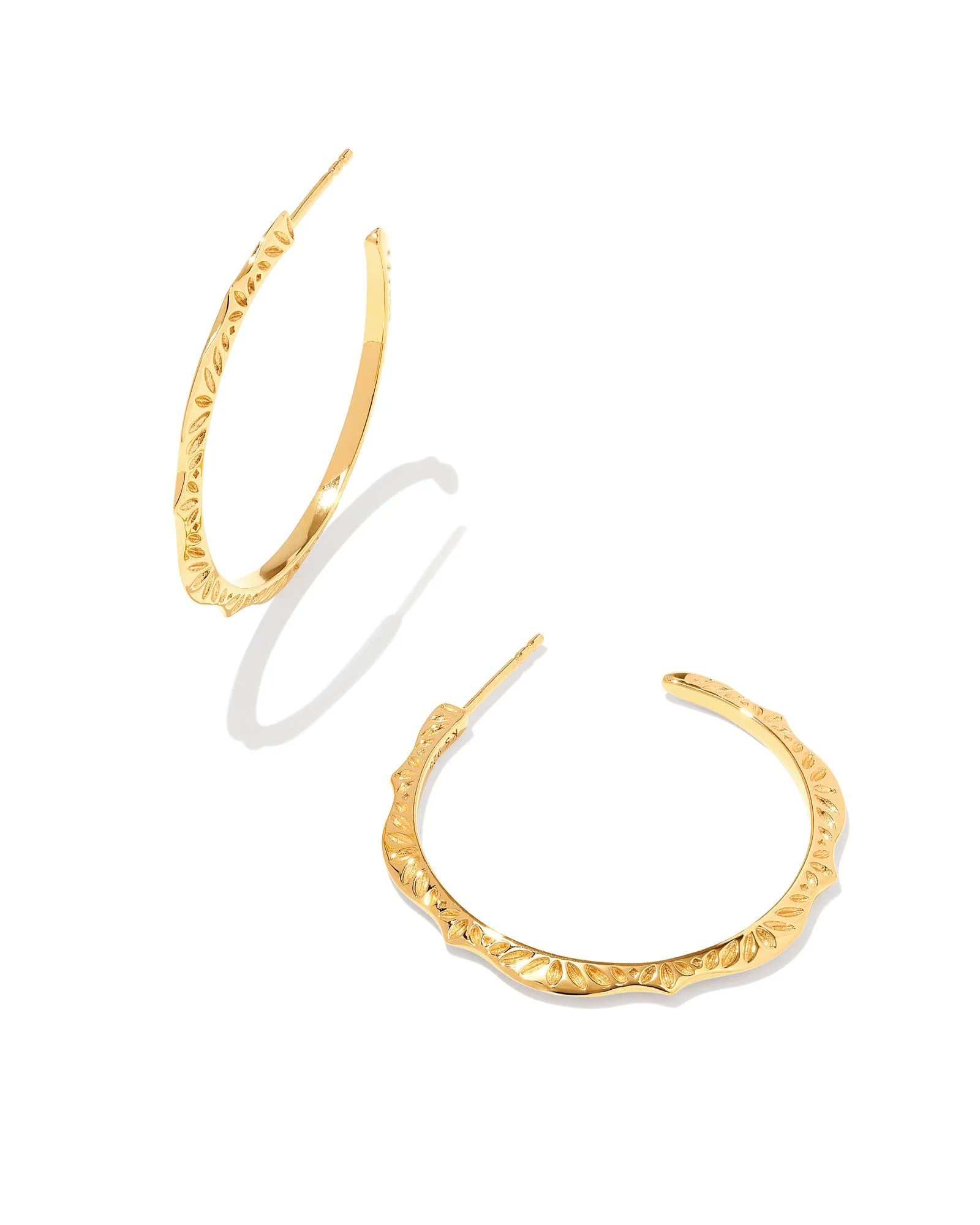 Sophee Hoop Earrings in 18k Gold Vermeil - 1