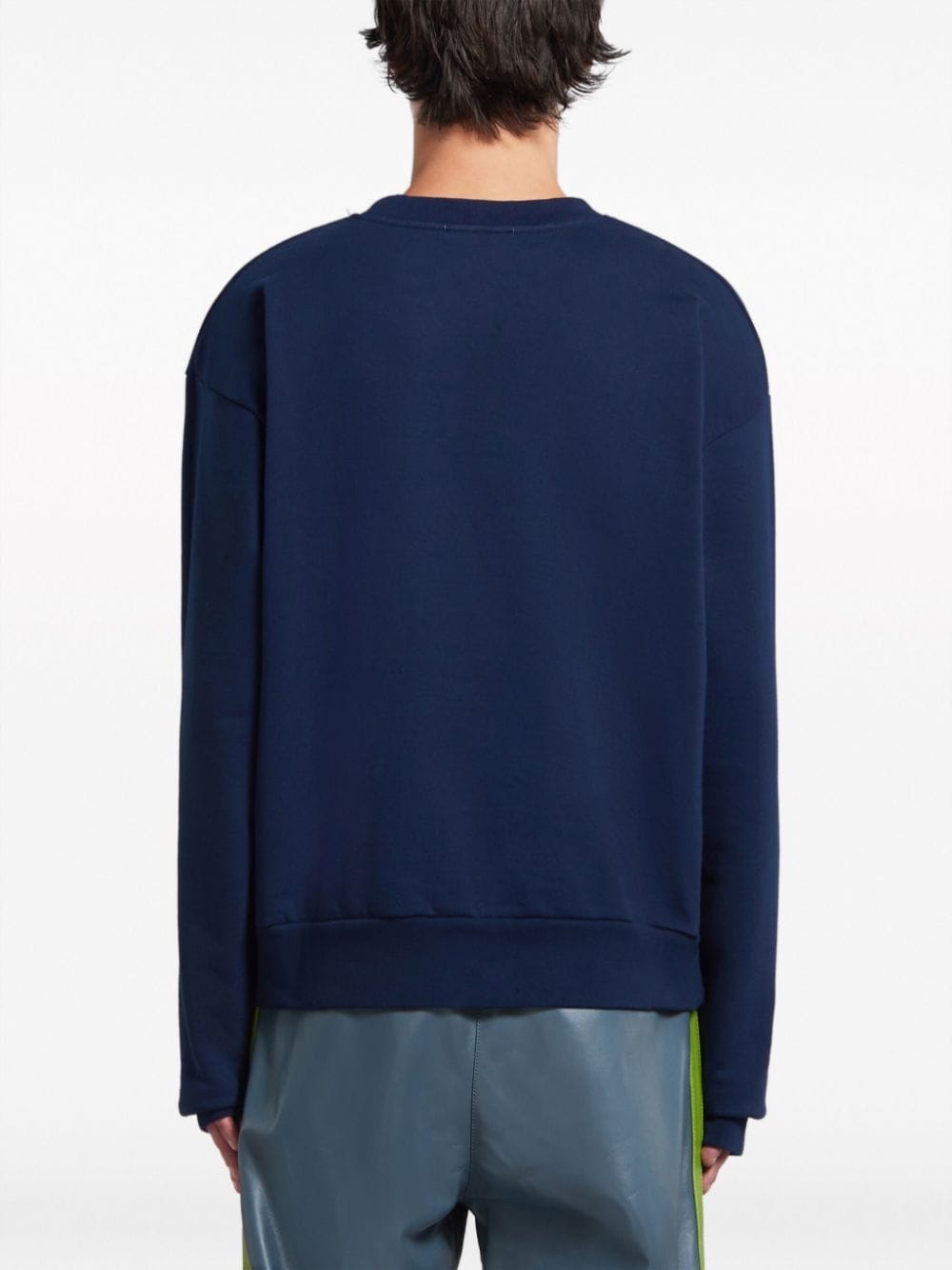 Marni logo-print cotton sweatshirt | REVERSIBLE