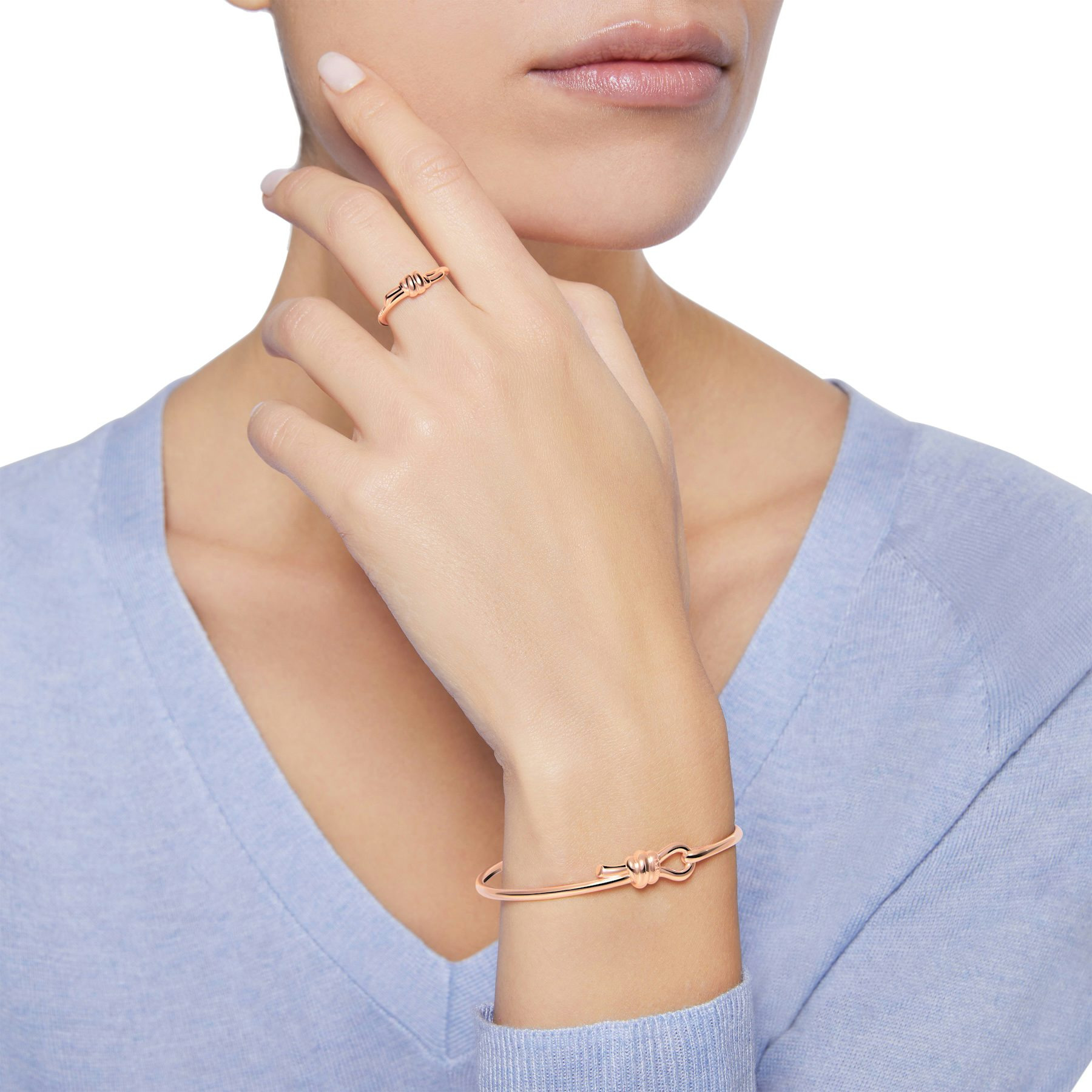 ROSE GOLD NODO RING - 3