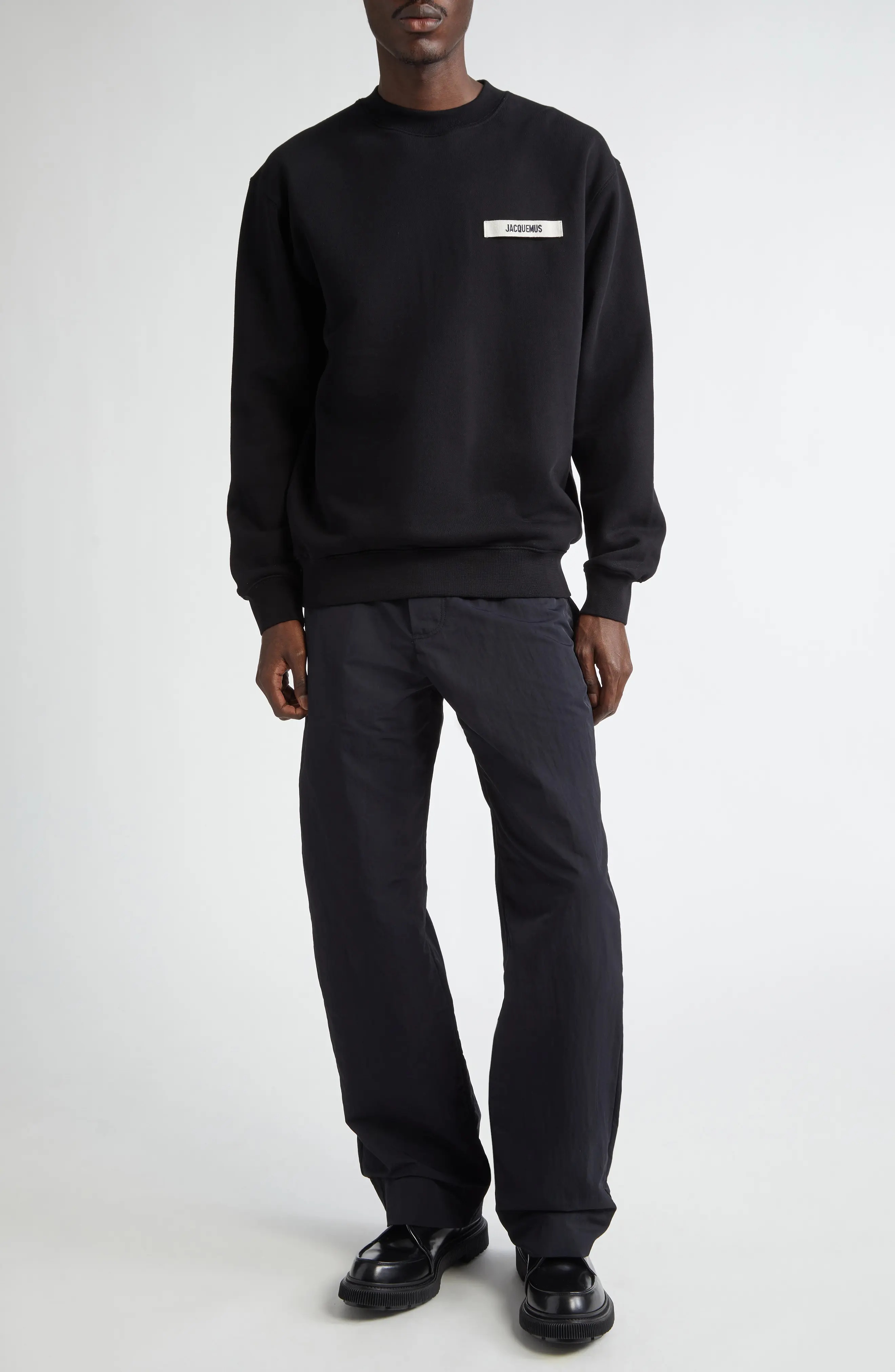 JACQUEMUS Le Pantalon Jean Straight Leg Cotton & Linen Pants