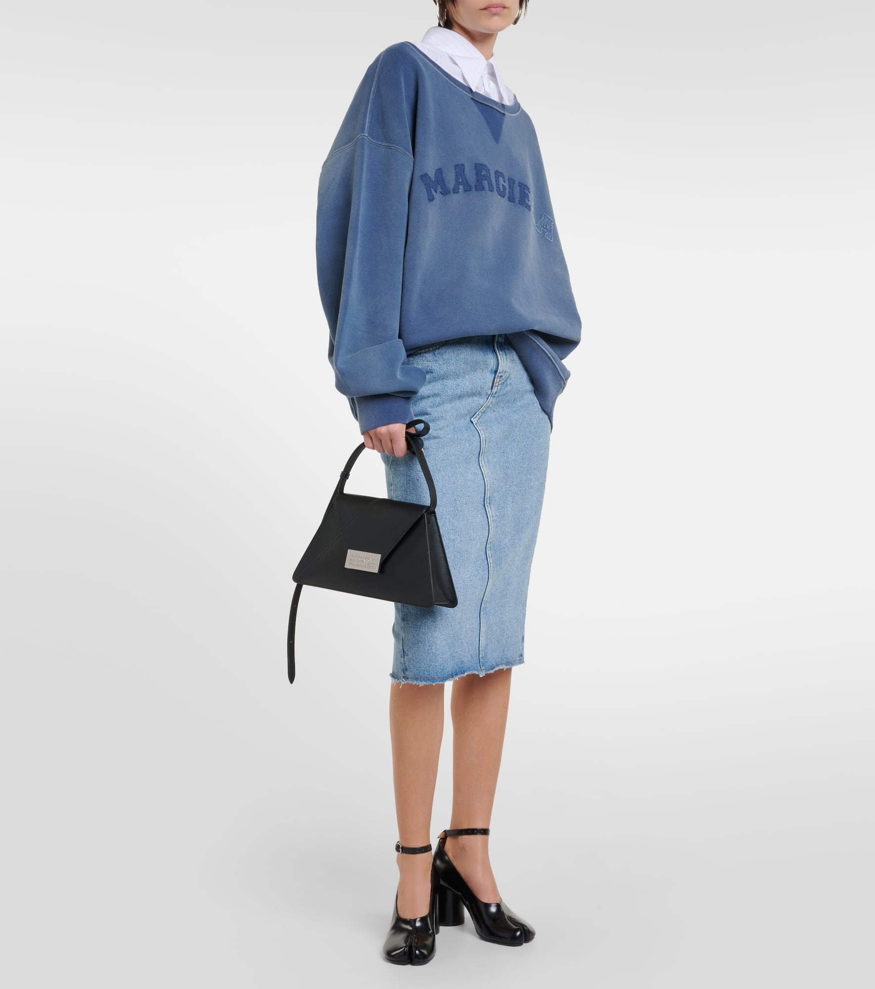Denim midi skirt - 2