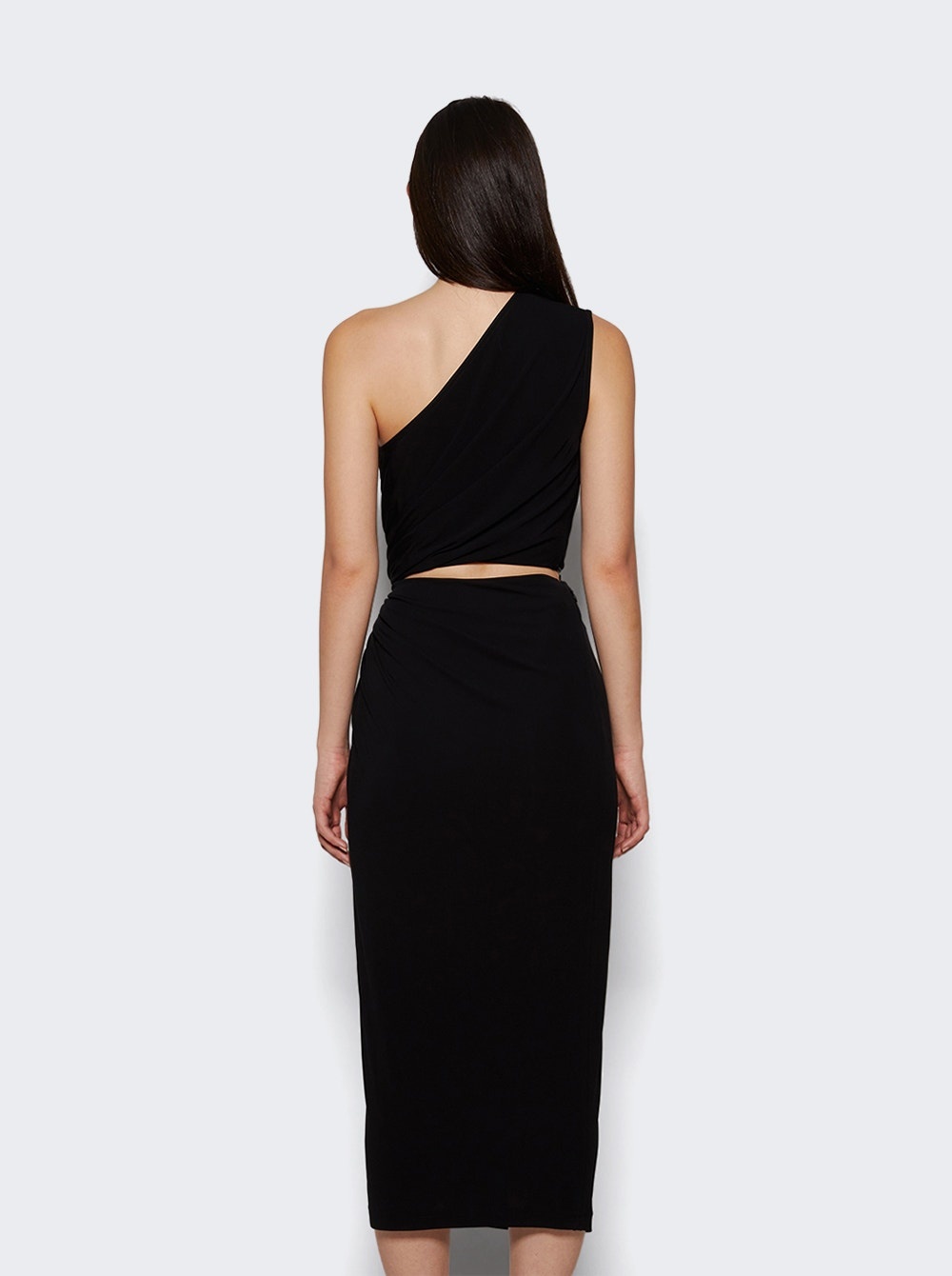 Crepe Viscose Jersey Dress Black - 4
