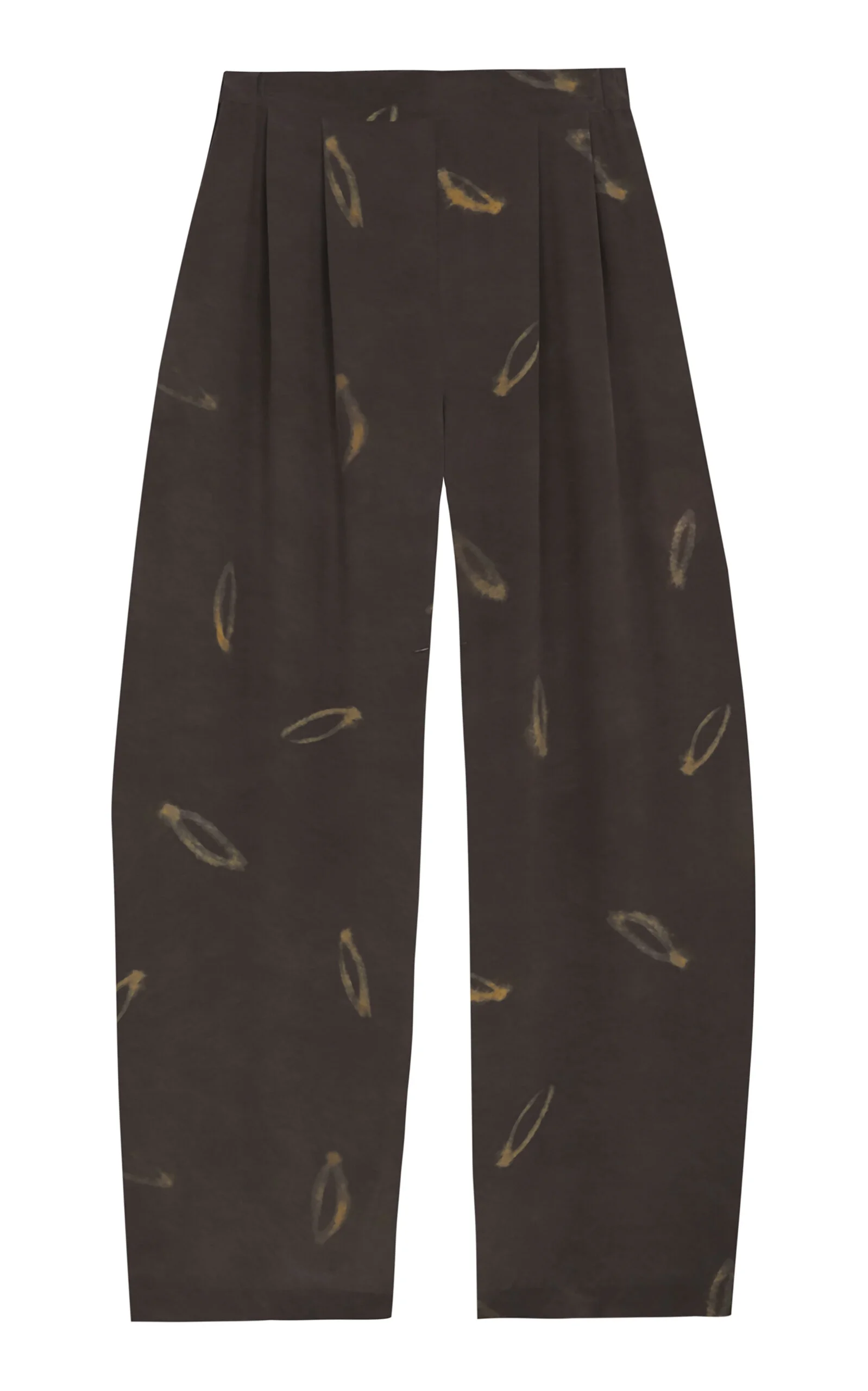 Thea Silk Straight Leg Pants - 1