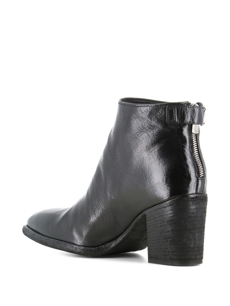 zip-fastening block-heel boots 5