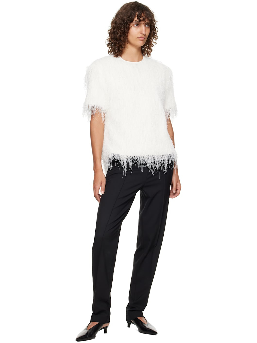 Black Malka Fitted Trousers - 4