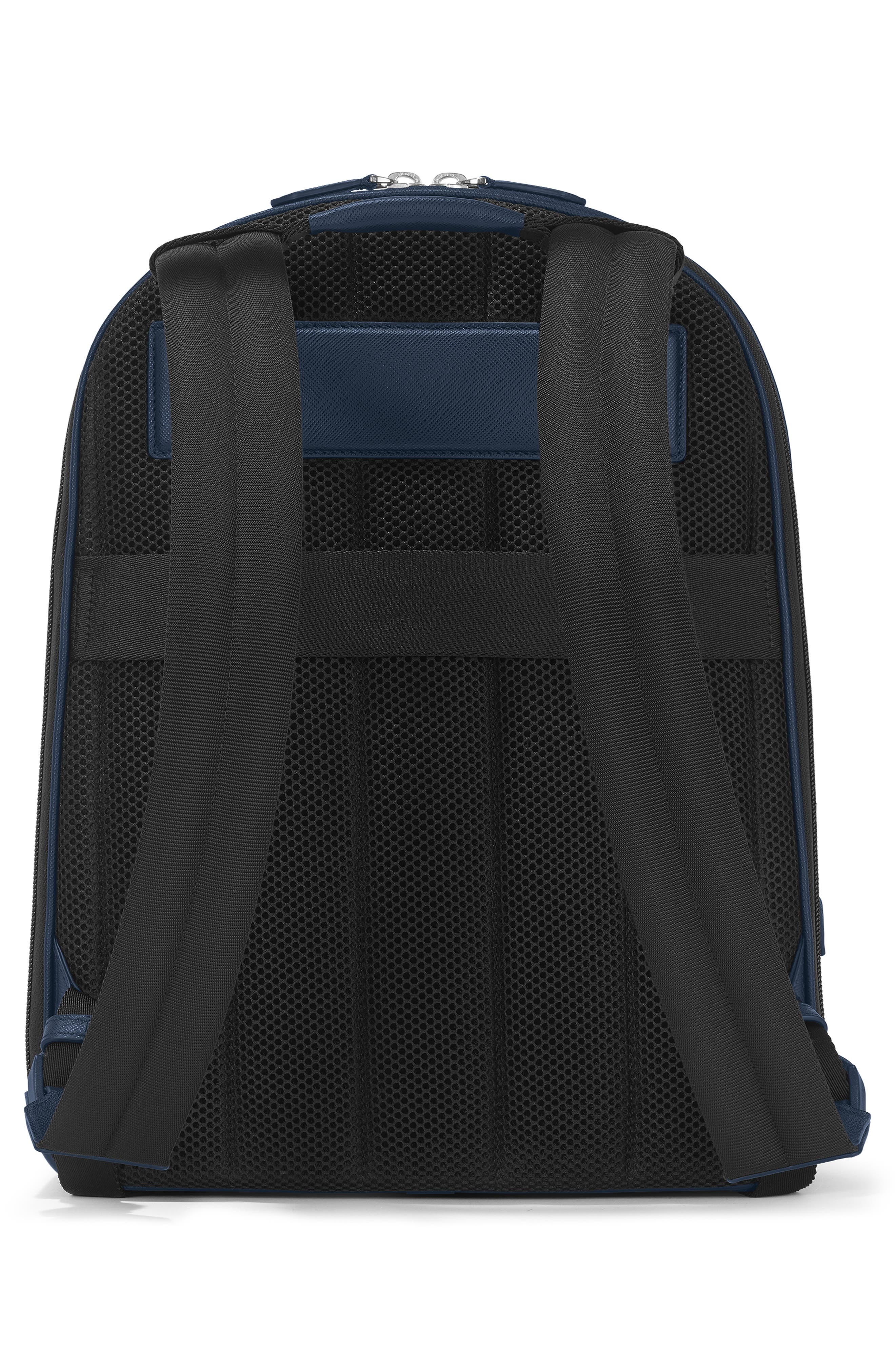 Montblanc Medium Sartorial Leather Backpack in Ink Blue at Nordstrom - 3