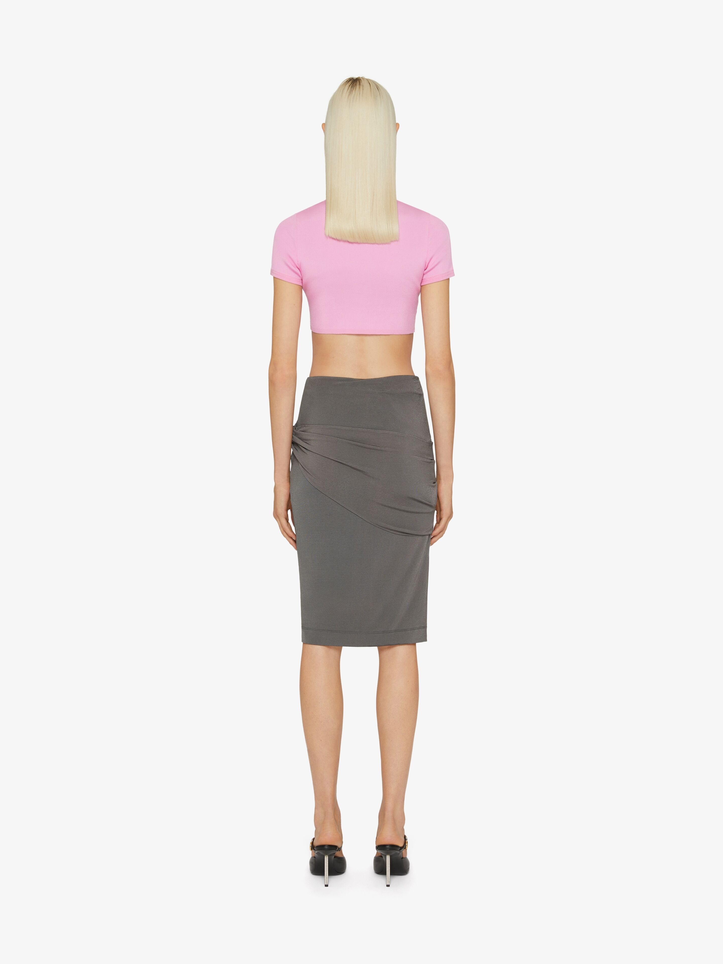 DRAPED SKIRT IN CREPE - 4