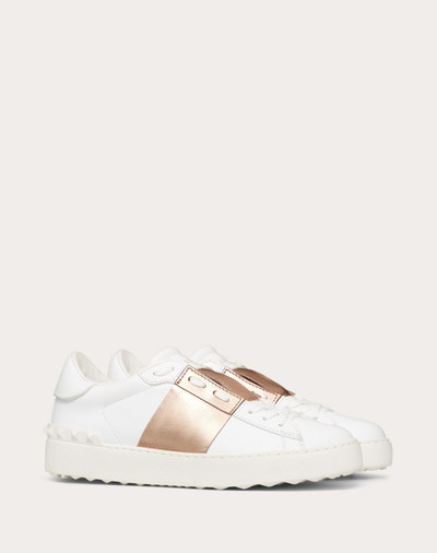 Valentino Open Sneaker with Metallic Stripe outlook