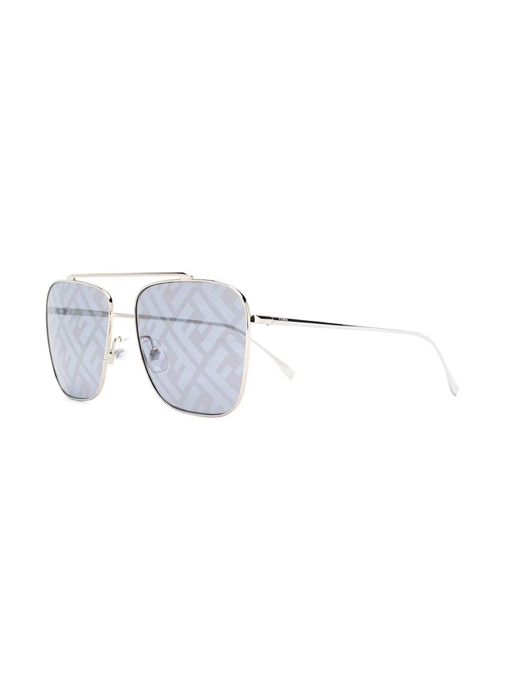 logo lenses aviator sunglasses - 2