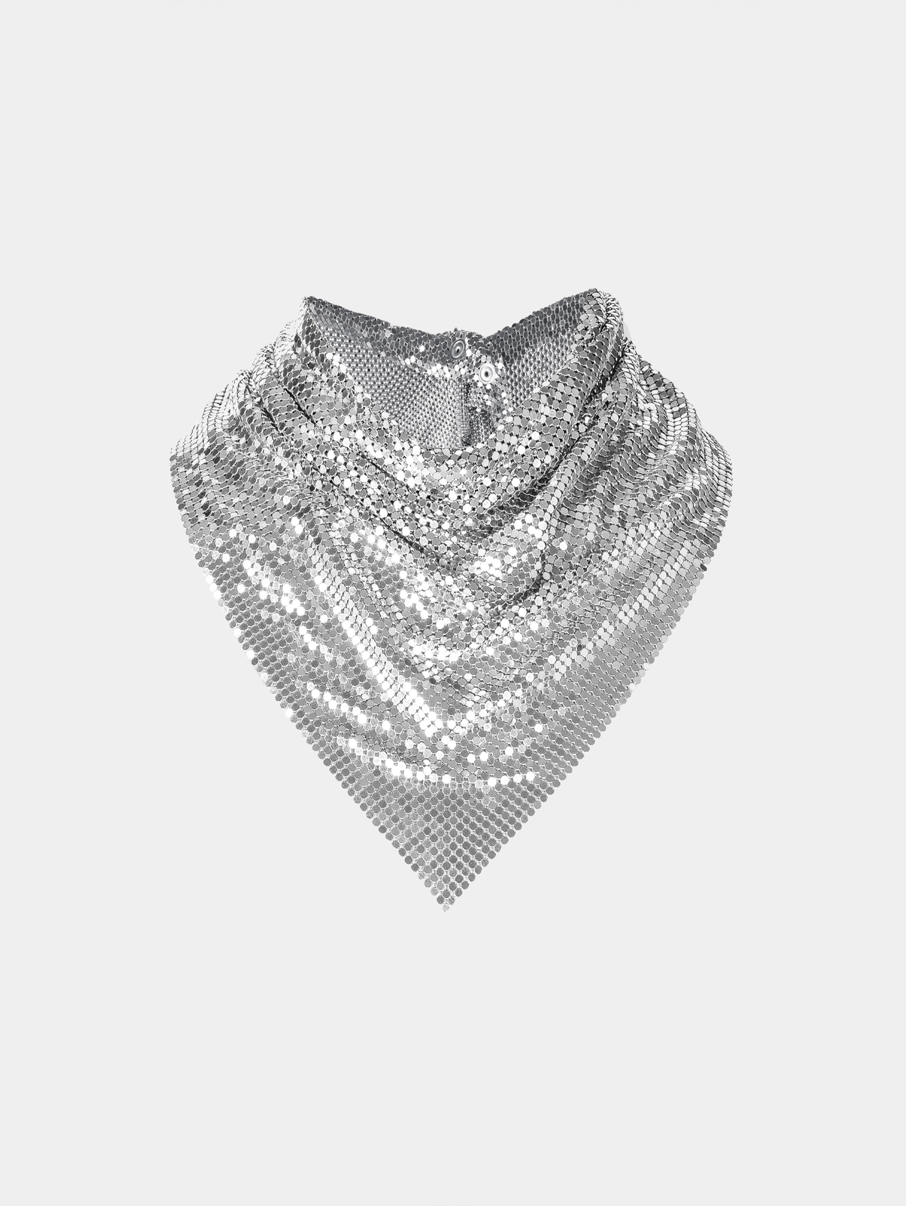 SILVER CHAINMAIL SCARF - 1