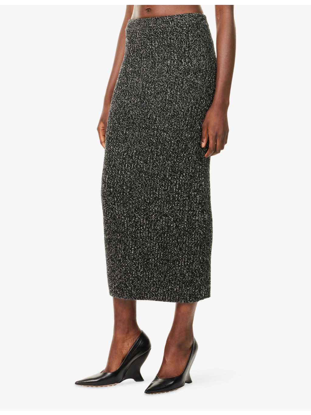 Rodano Ribbed Wool-Blend Midi Skirt - 3