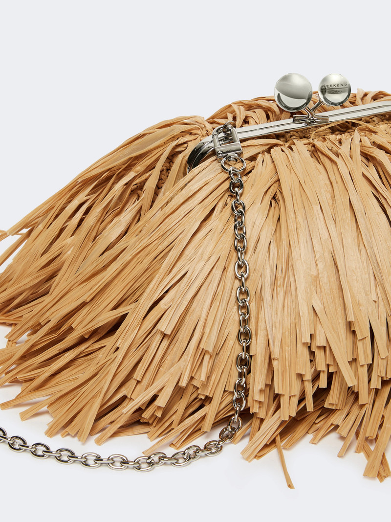 QUIETE Small Pasticcino Bag with fringes - BEIGE 3