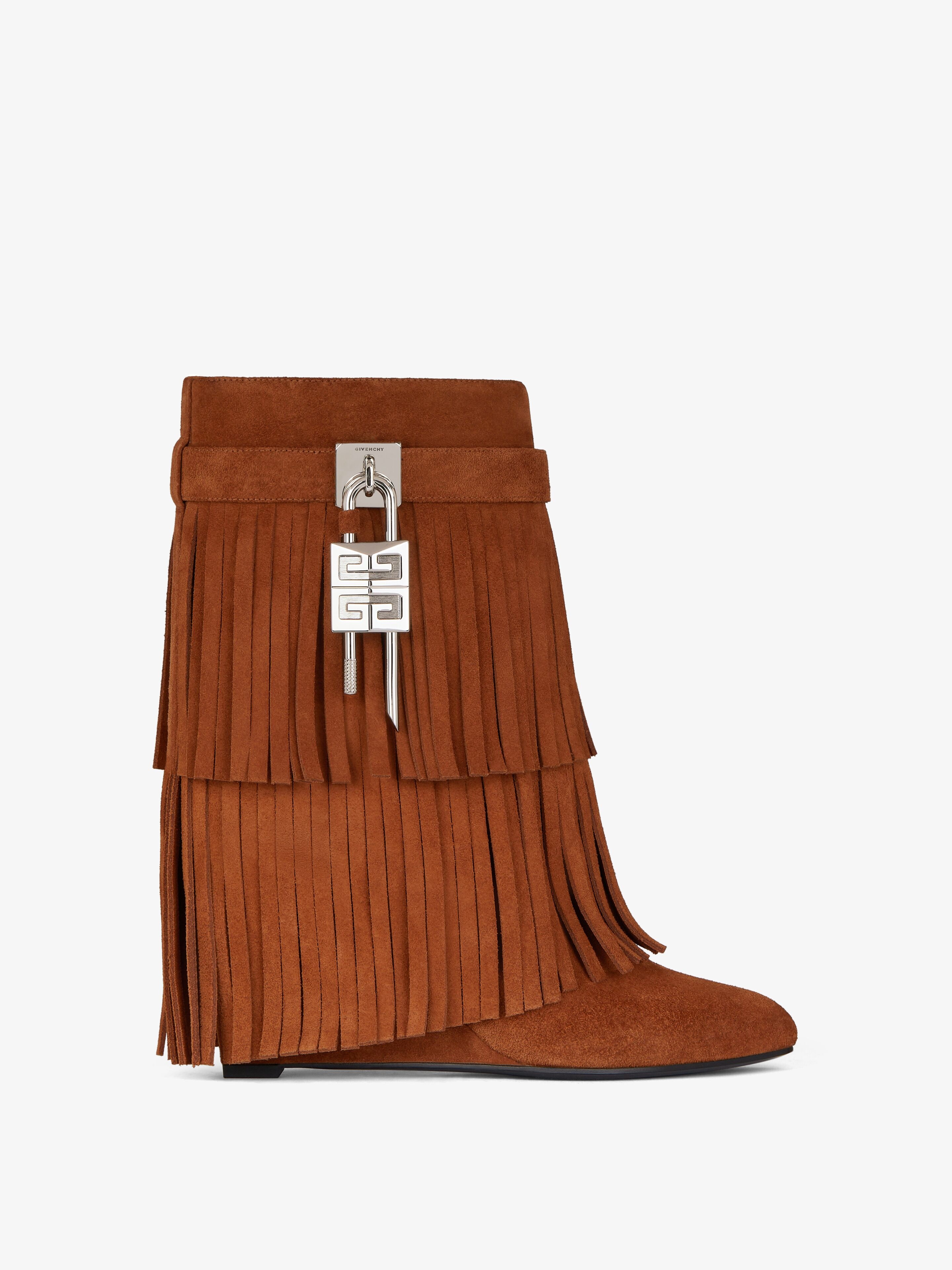 SHARK LOCK ANKLE BOOTS IN SUEDE - 1