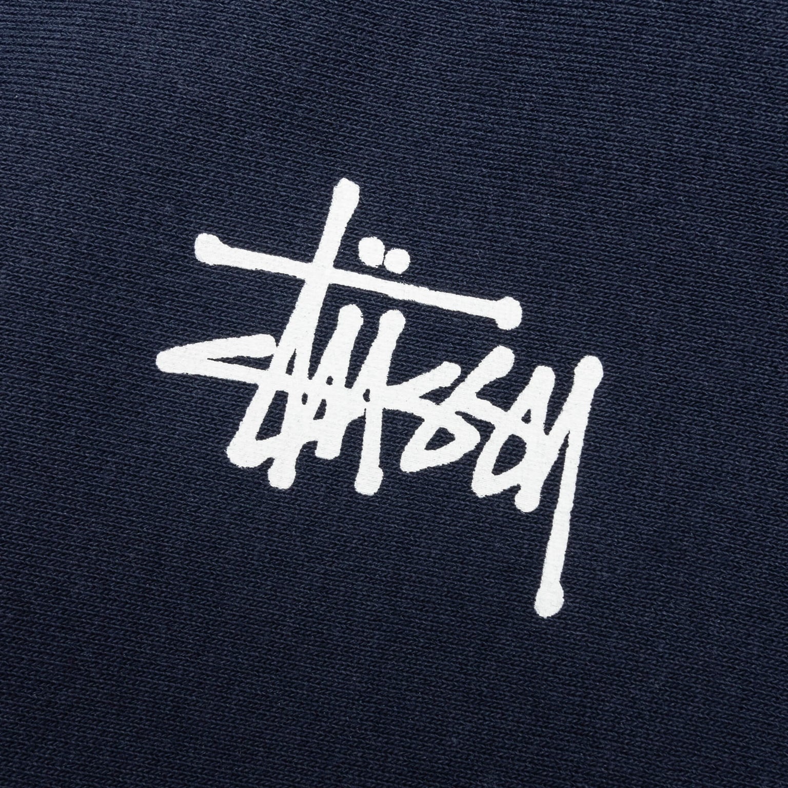 BASIC STUSSY ZIP HOODIE - NAVY - 4