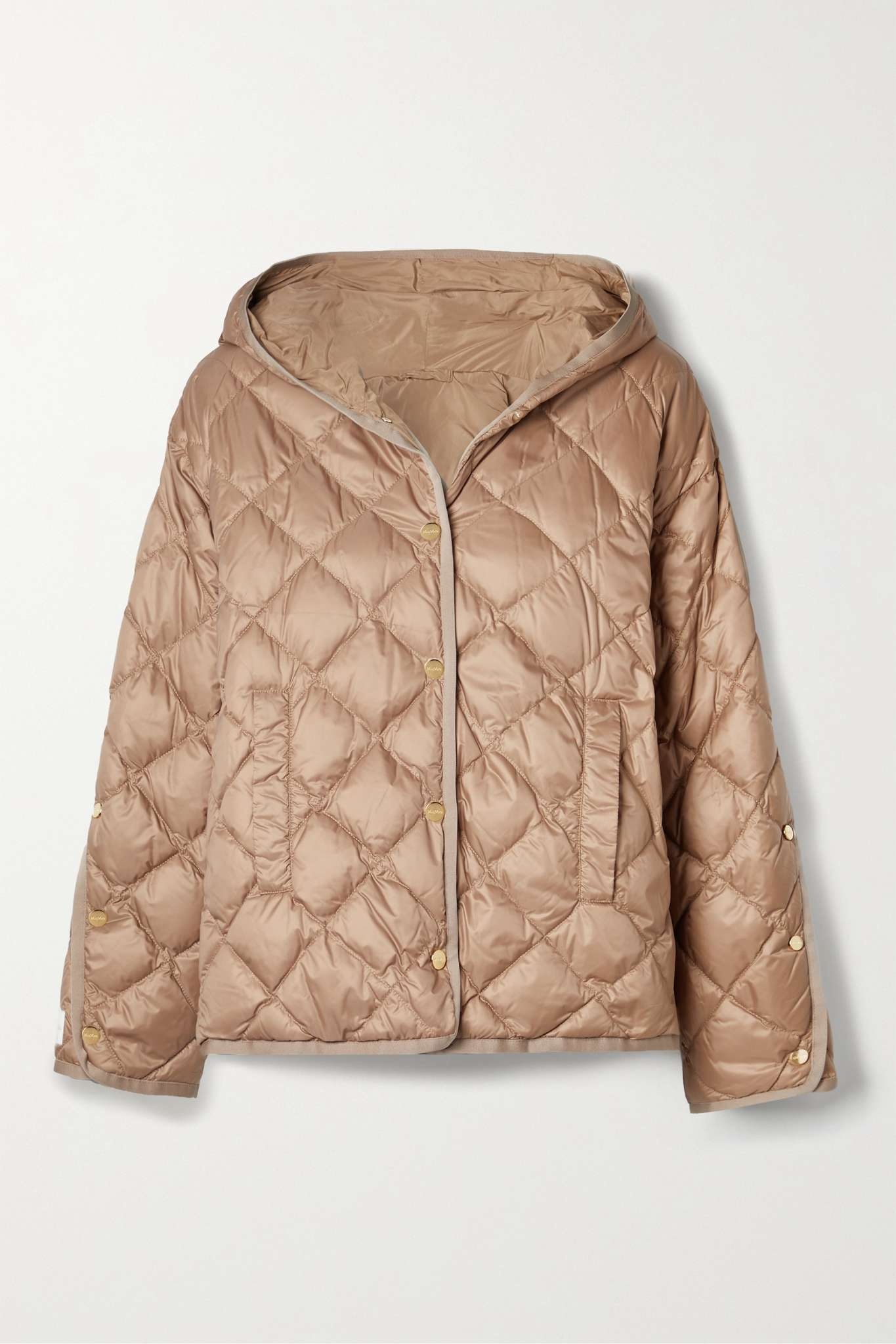 Cube Bisoft hooded quilted shell down jacket - 1