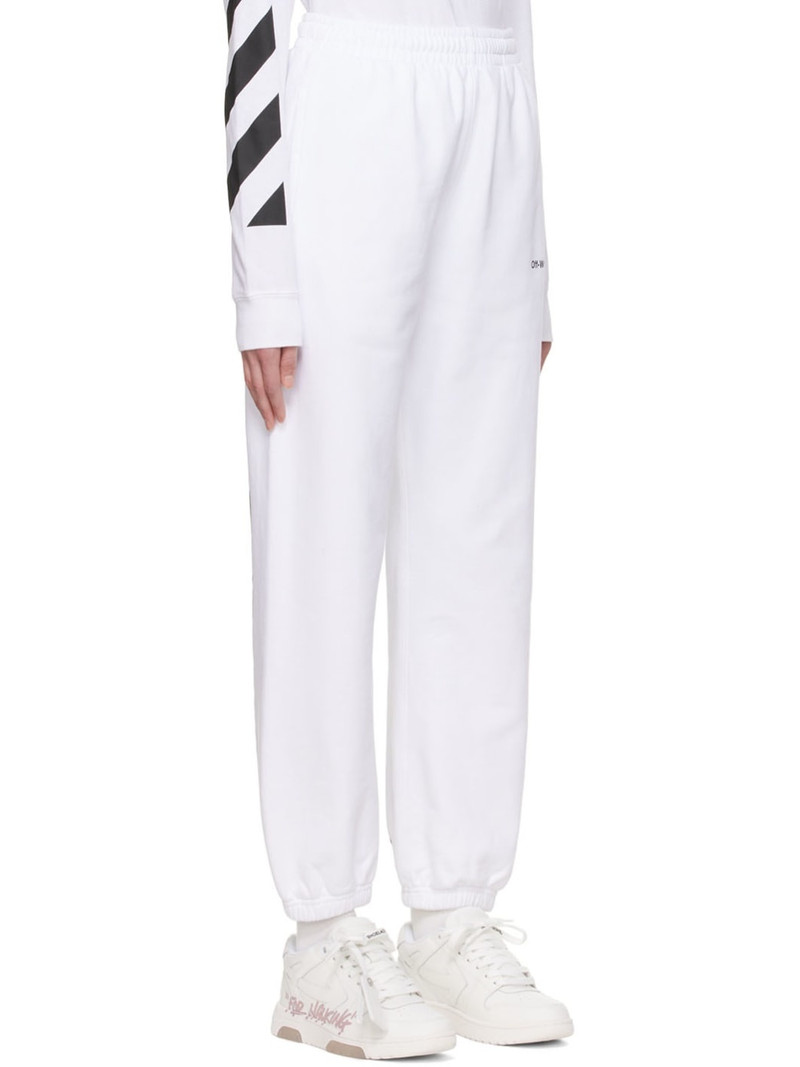 White Diag Lounge Pants 2