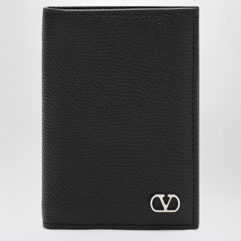 Valentino Garavani Vlogo Black Card Holder Men - 1