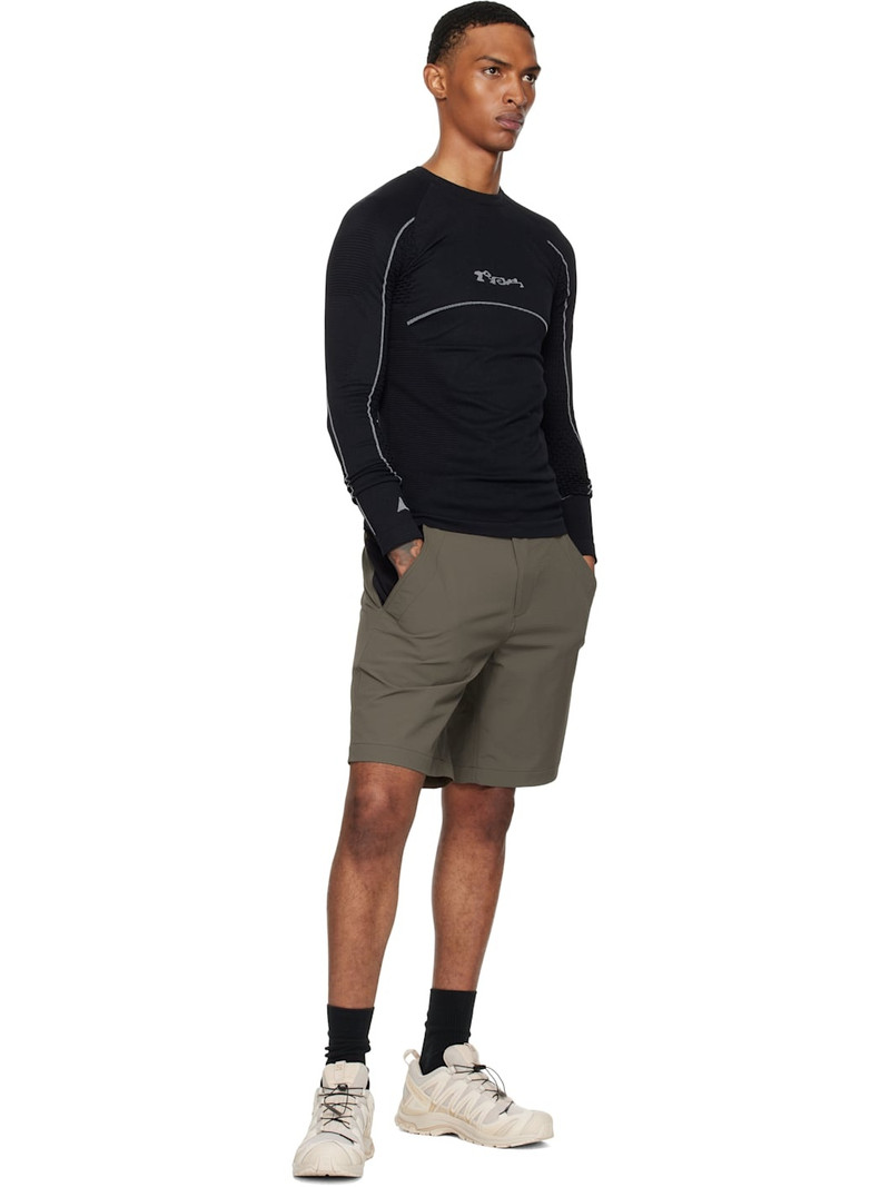 ROA Black Seamless Long Sleeve T-shirt outlook