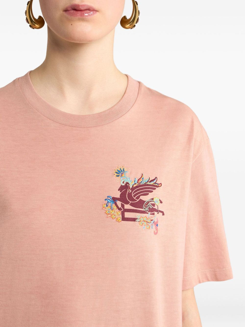 Pegaso-motif T-shirt - 4