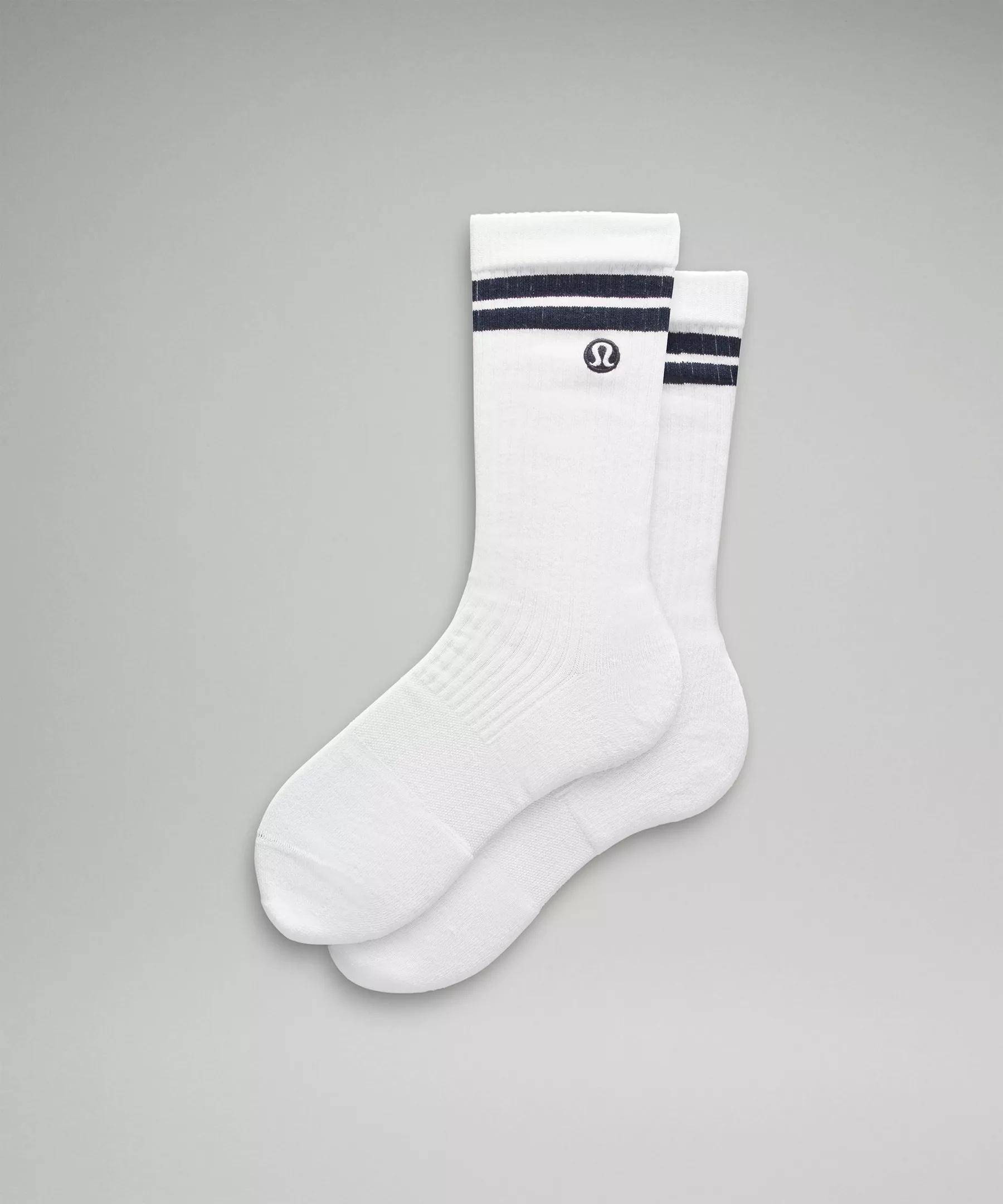 Men's Daily Stride Ribbed Comfort Crew Socks - 1