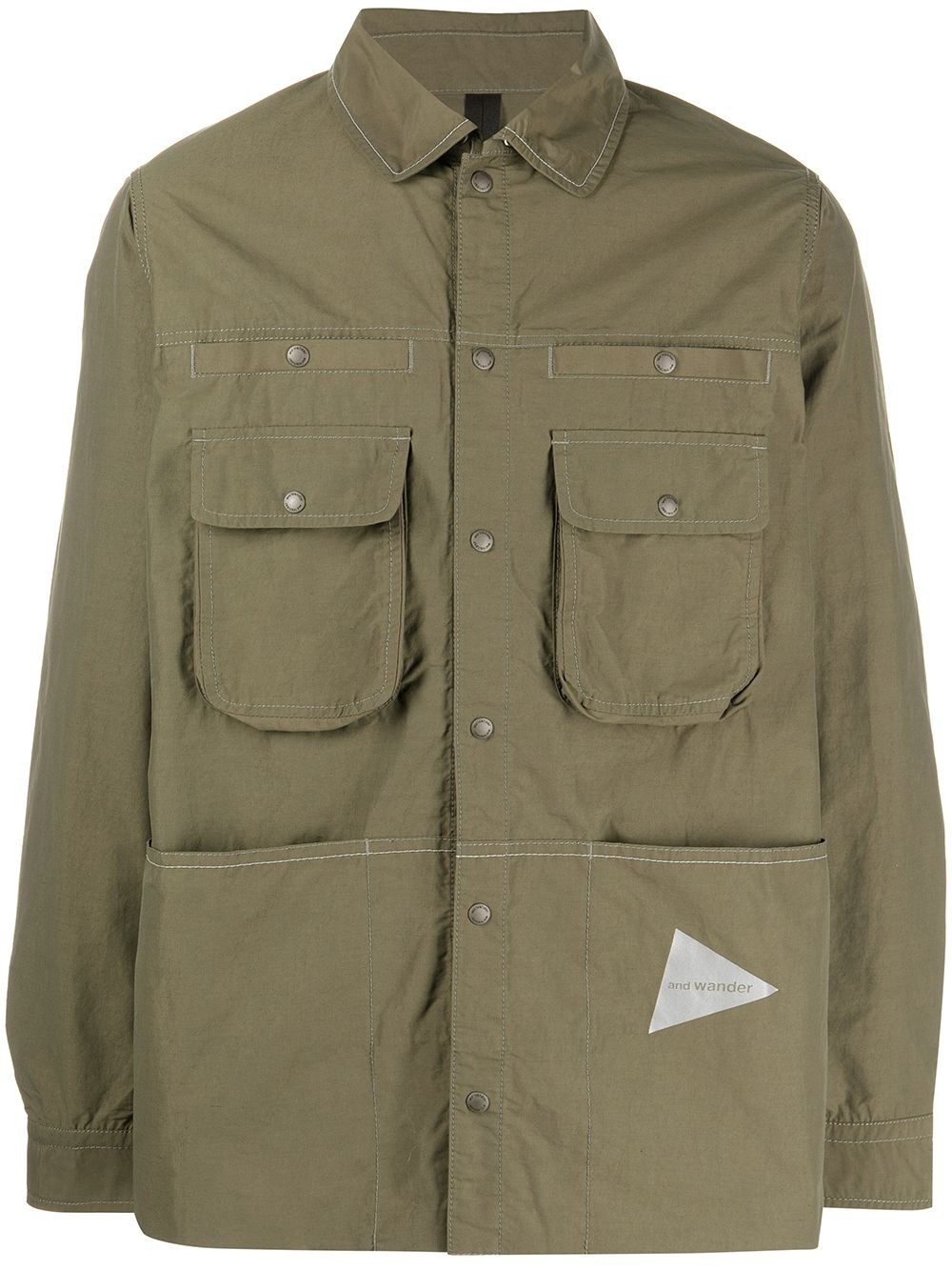 flap pocket shirt jacket - 1