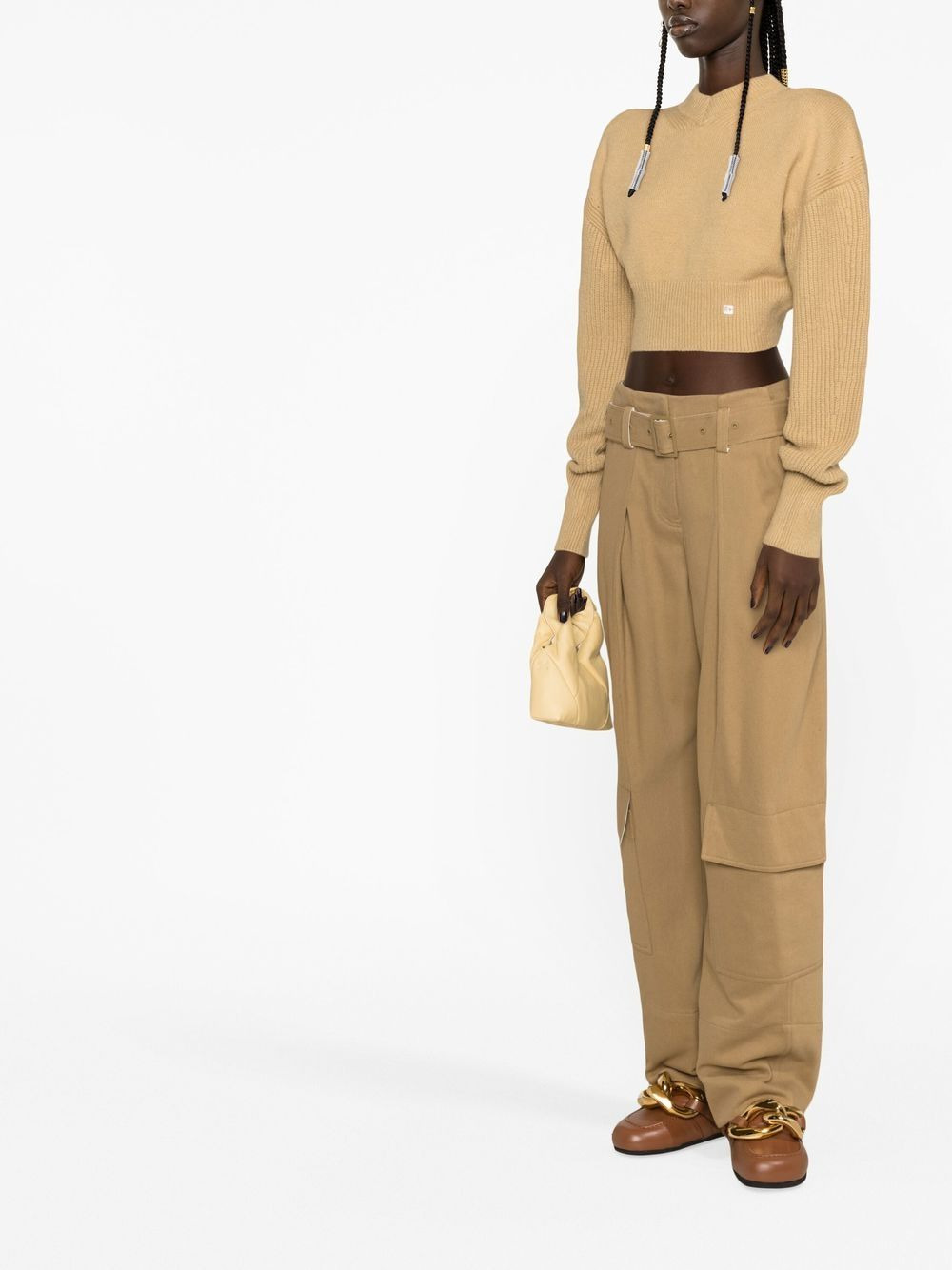 tapered-leg cargo trousers - 4