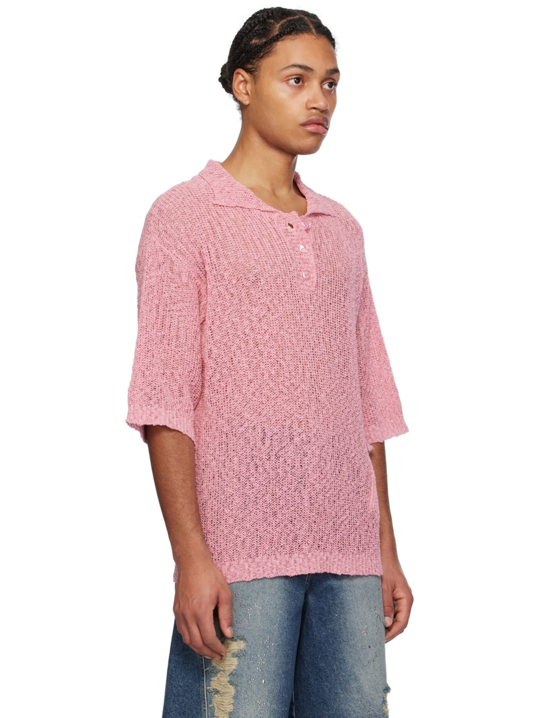 Pink Flap Pocket Polo - 2