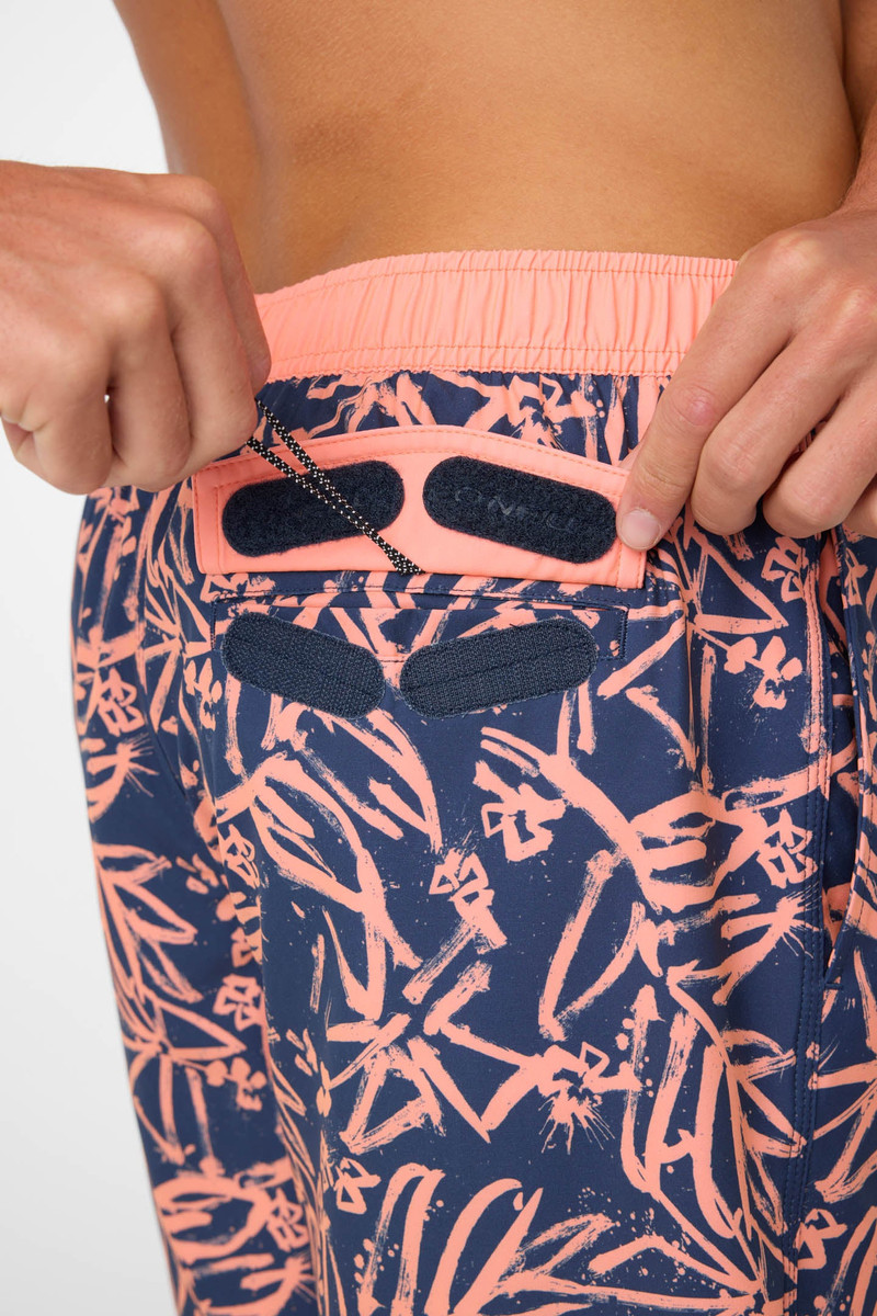 Hermosa Elastic Waist Lined 17" Swim Trunks 8