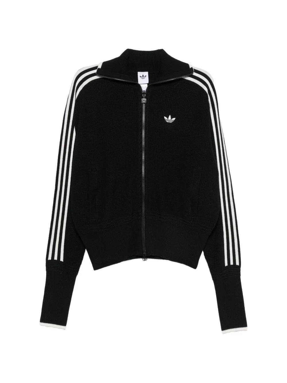 Firebirdside-stripe Trefoil-logo cardigan - 1
