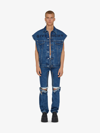 Givenchy STRAIGHT FIT JEANS IN DESTROYED DENIM outlook