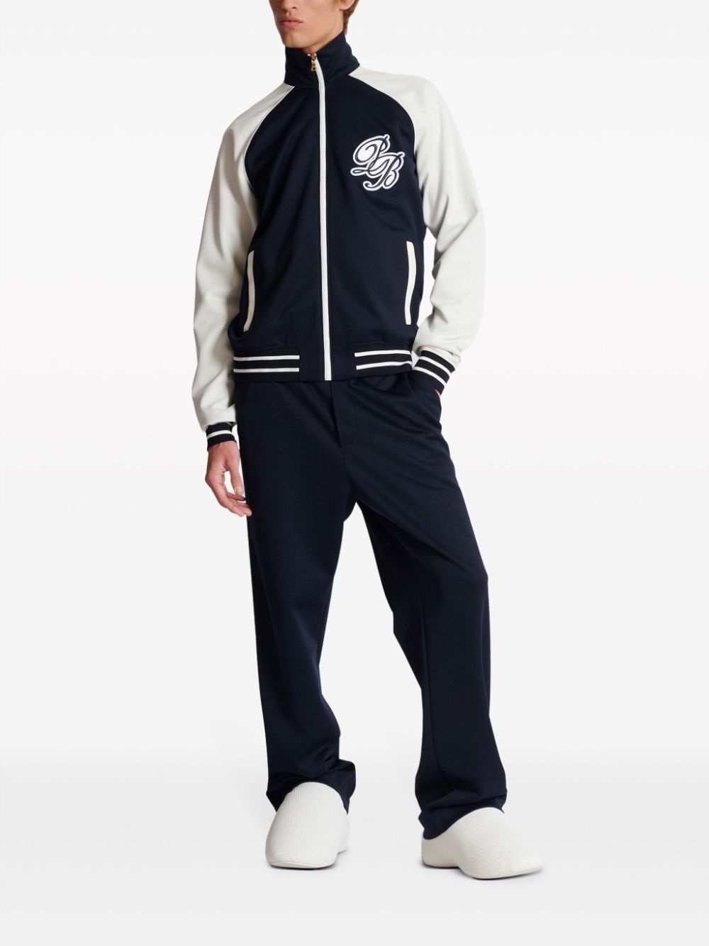 logo-appliquÃ© varsity jacket - 2