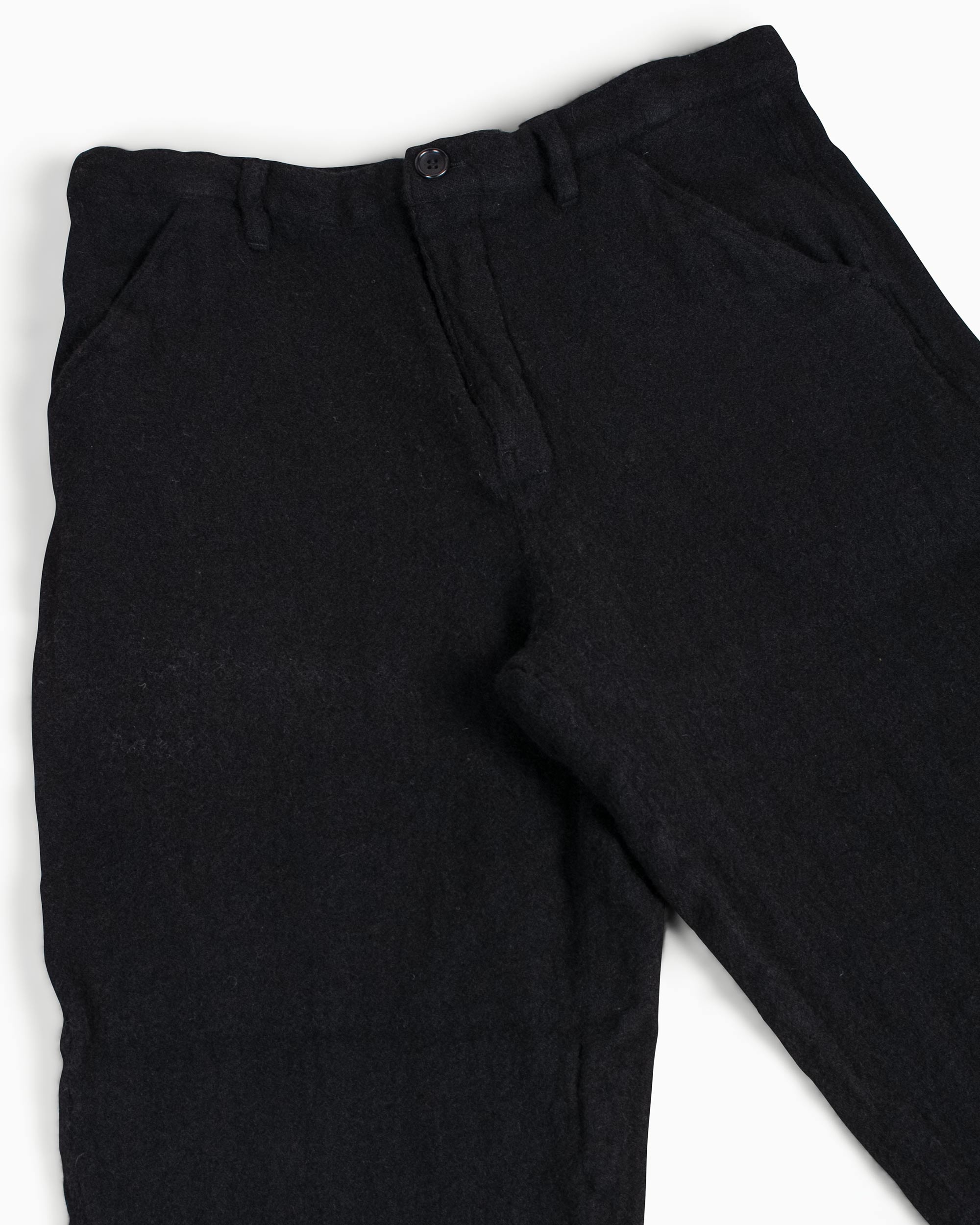 Boiled Wool Pants Black - 5