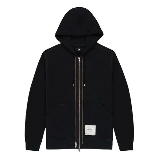 Men's Converse x Slam Jam Crossover Back Logo Sports Hooded Jacket Black 10022282-A01 - 1
