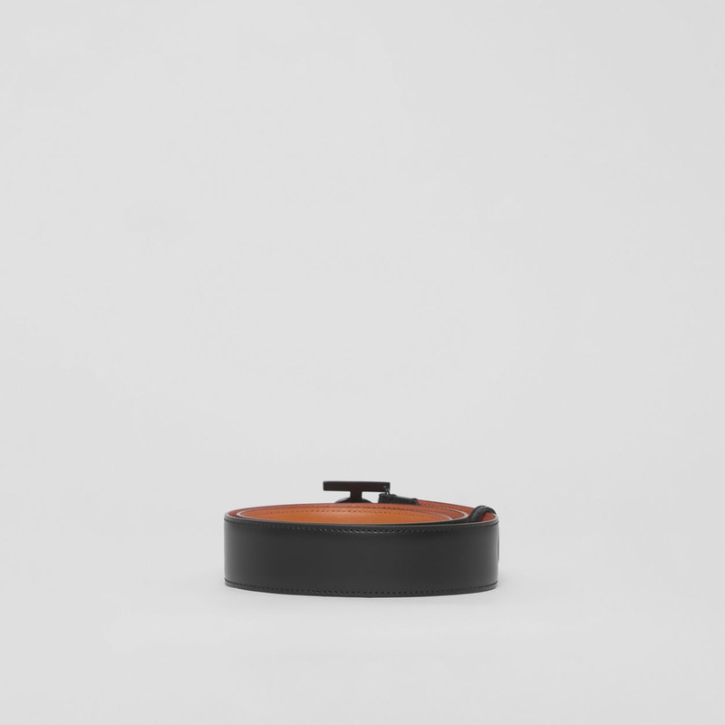 Matte Monogram Motif Leather Belt 5