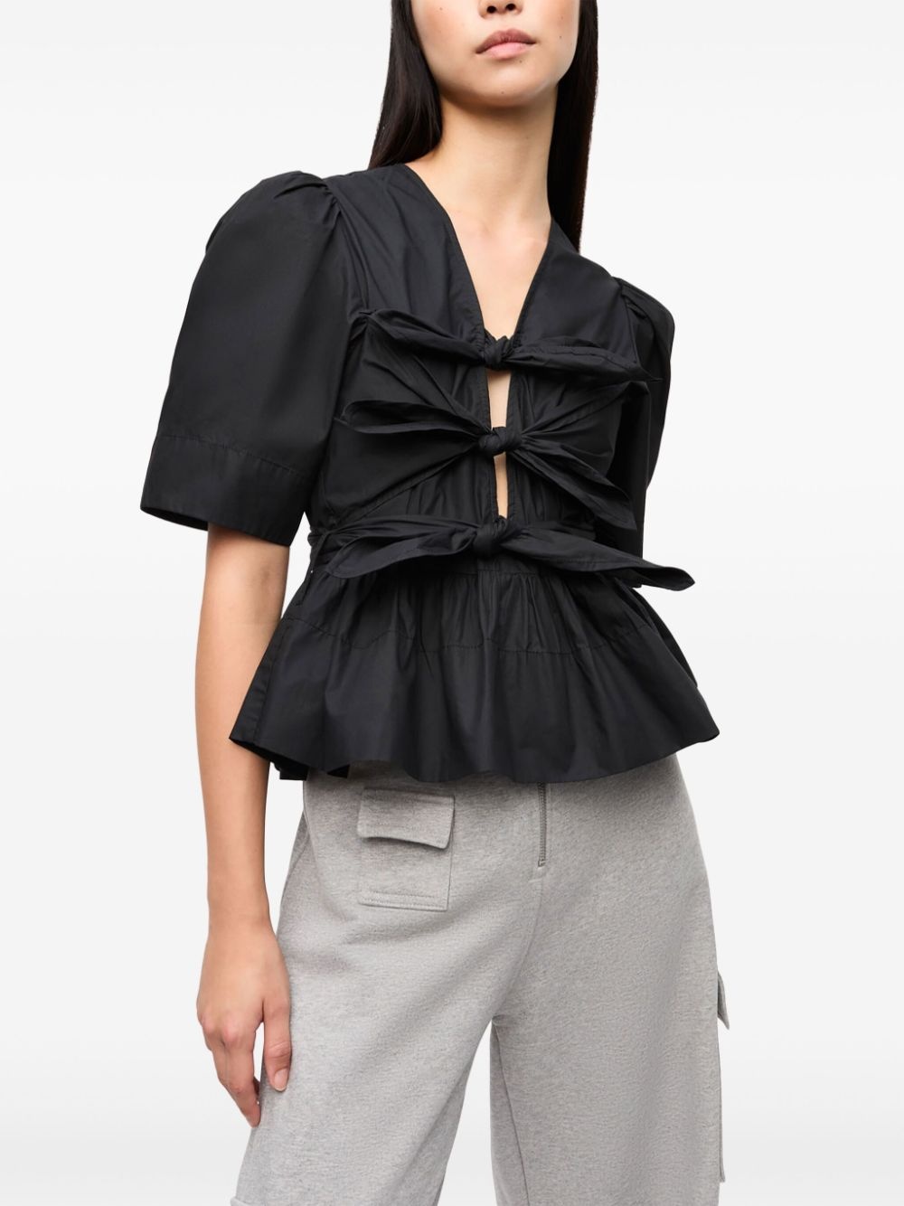 bow-detail blouse - 4