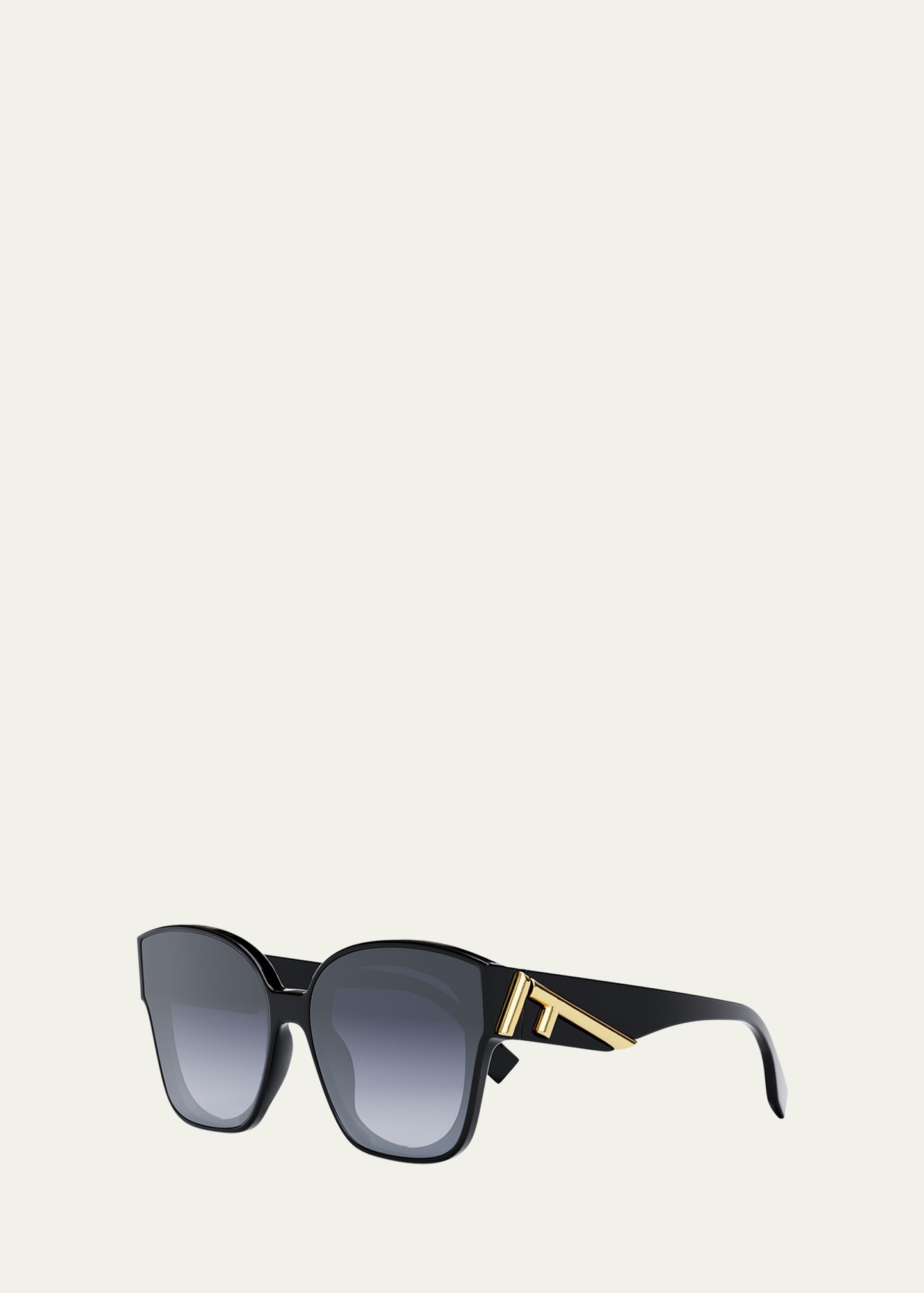 Oversized F Logo Acetate Cat-Eye Sunglasses - 2