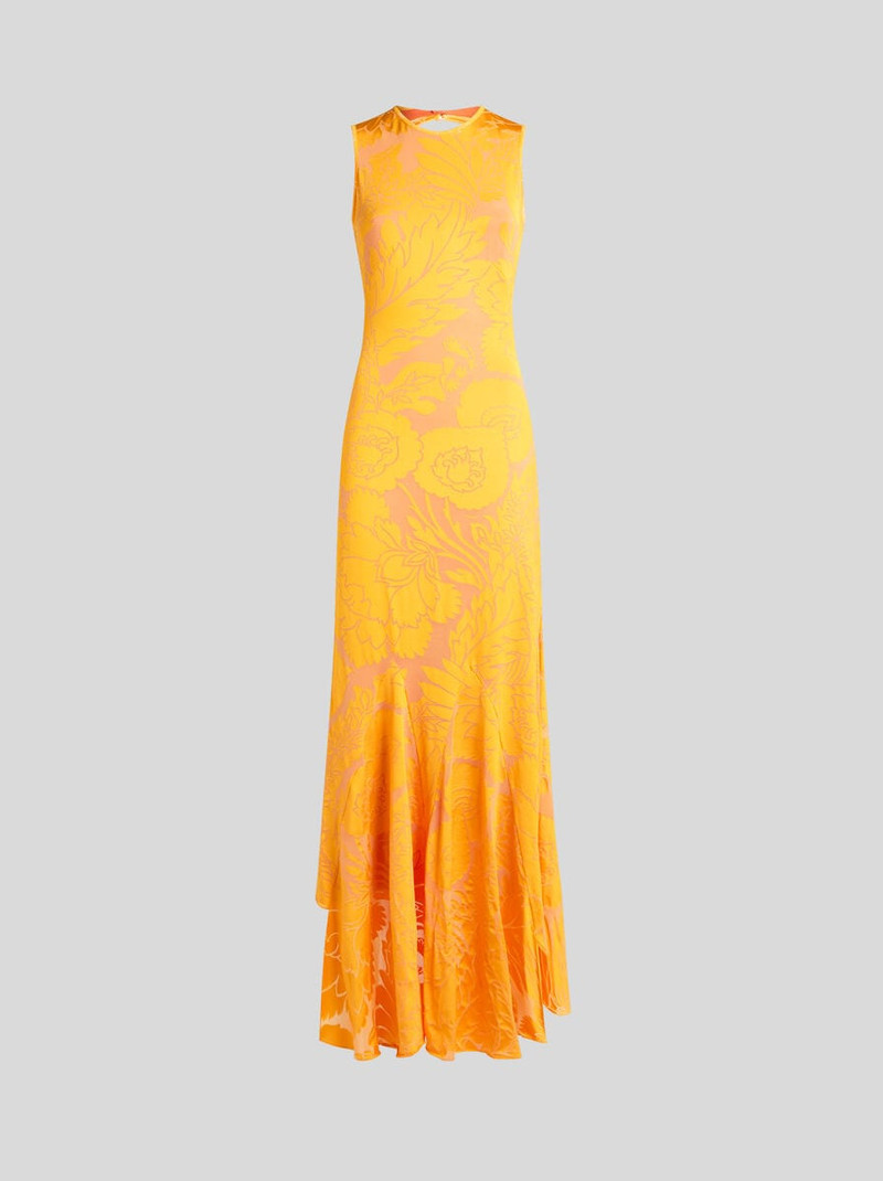 BURNOUT STRETCH JERSEY DRESS WITH CUT-OUT 1