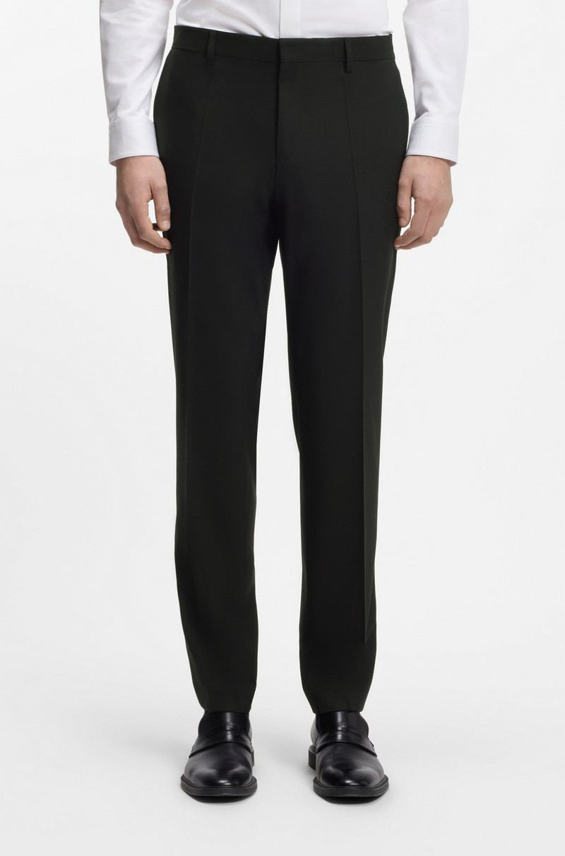 SLIM-FIT TROUSERS IN WOOL-BLEND POPLIN 2