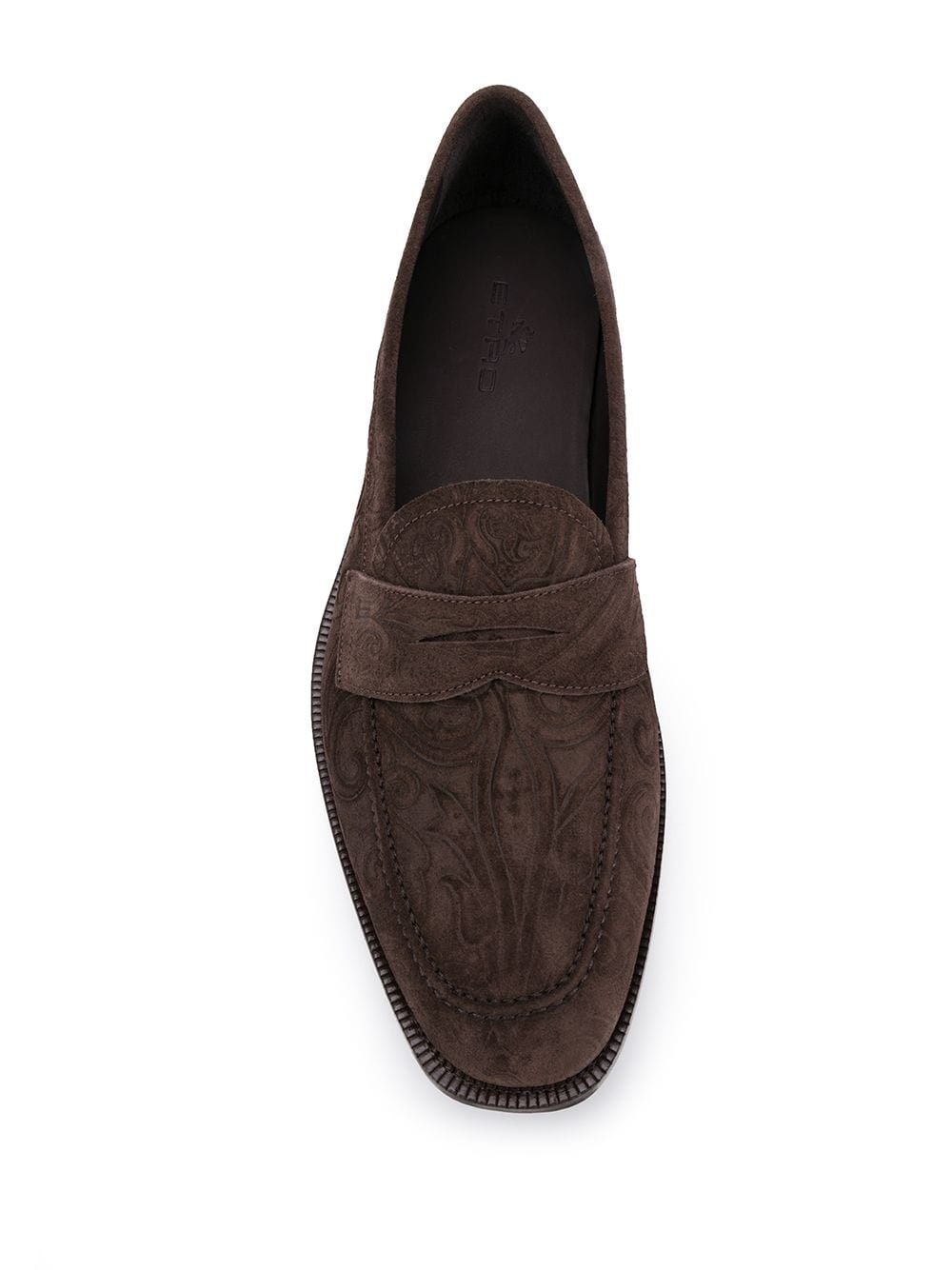 paisley print loafers  - 4