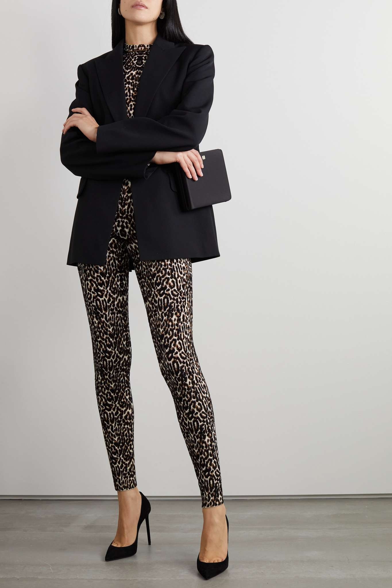 Leopard jacquard-knit jumpsuit - 5