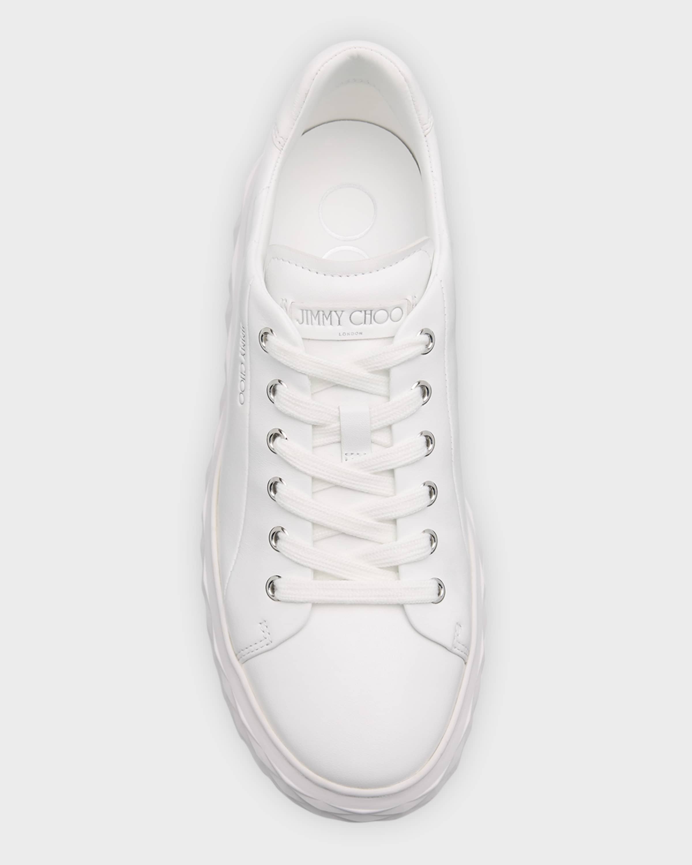 Diamond Leather Low-Top Sneakers - 5
