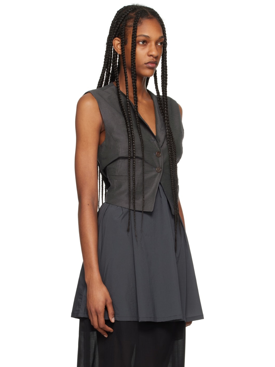 Navy Stripe Vest - 2