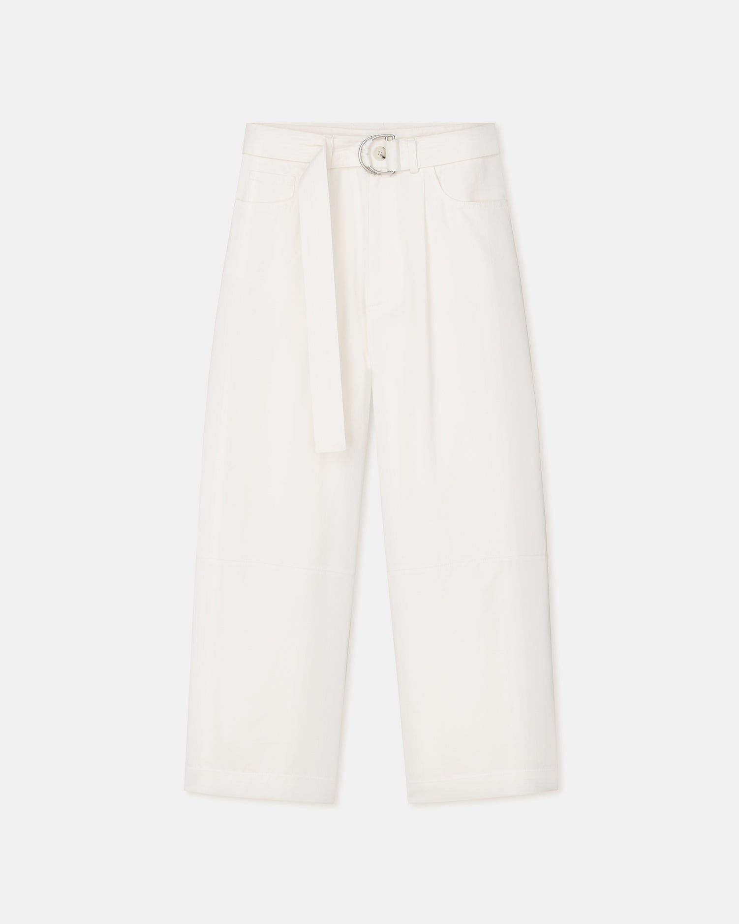 Belted Twill Pants - 1