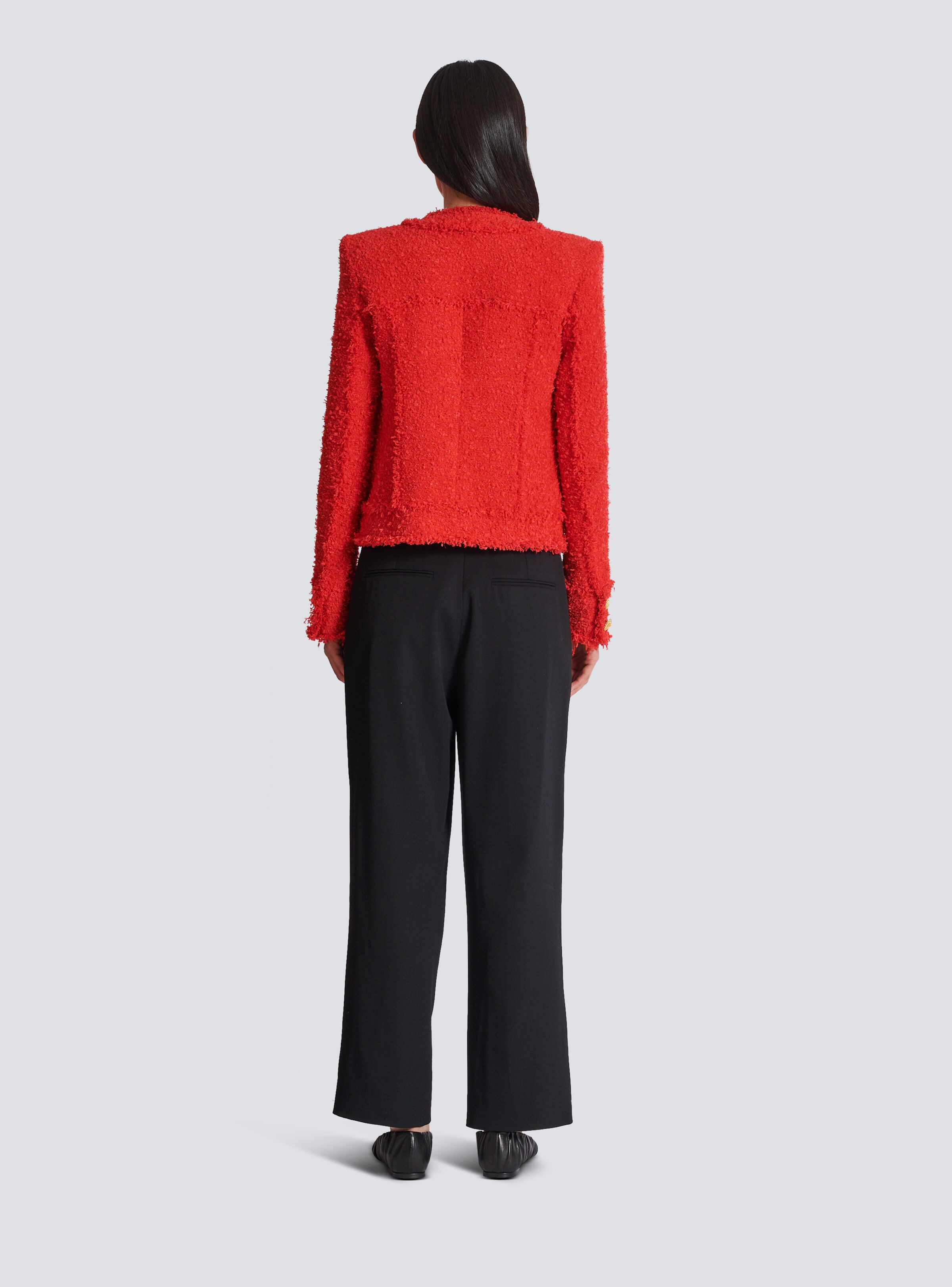 Cropped tweed jacket - 4