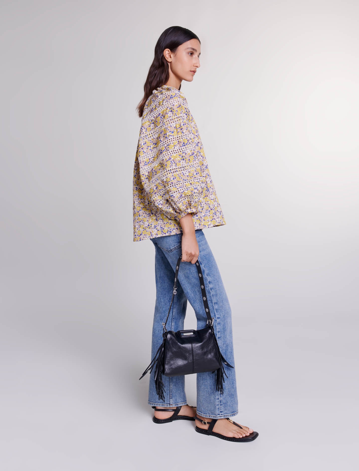Patterned embroidered blouse - 5