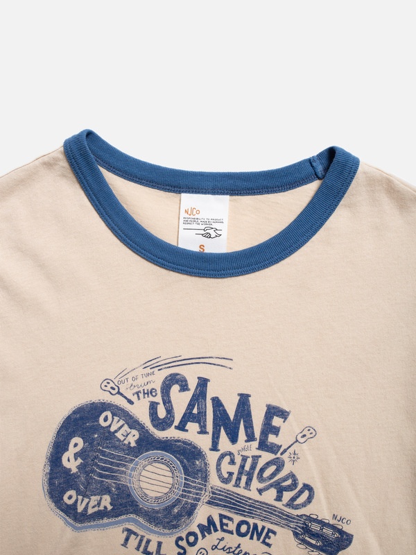 Lova Gitarr T-Shirt Dusty White - 4