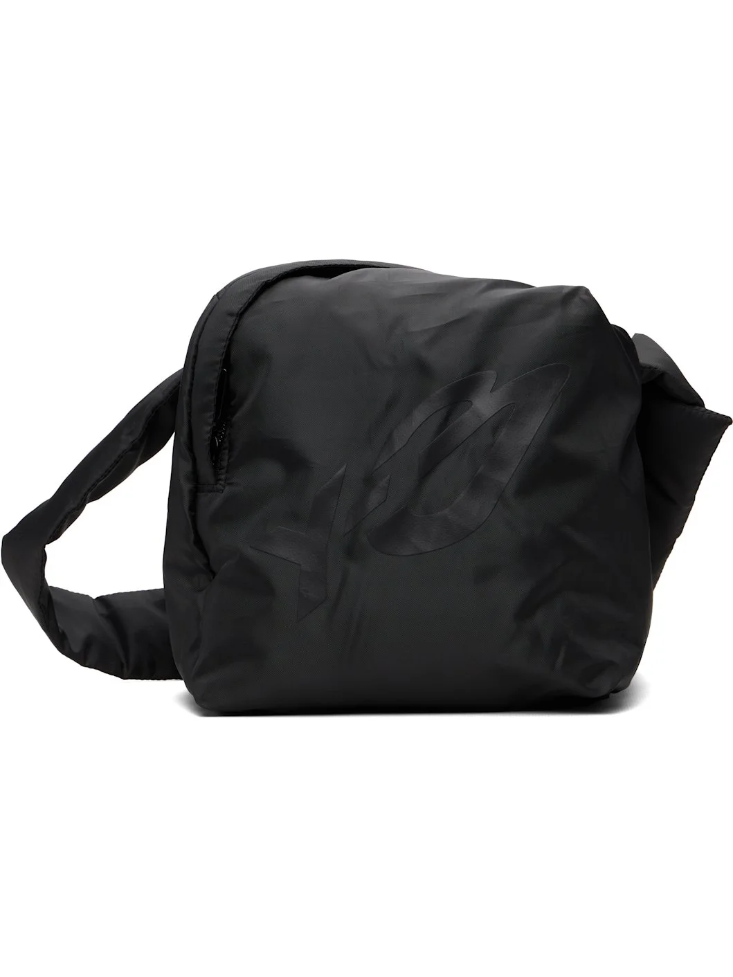 Black Padded Crossbody Shoulder Bag - 1