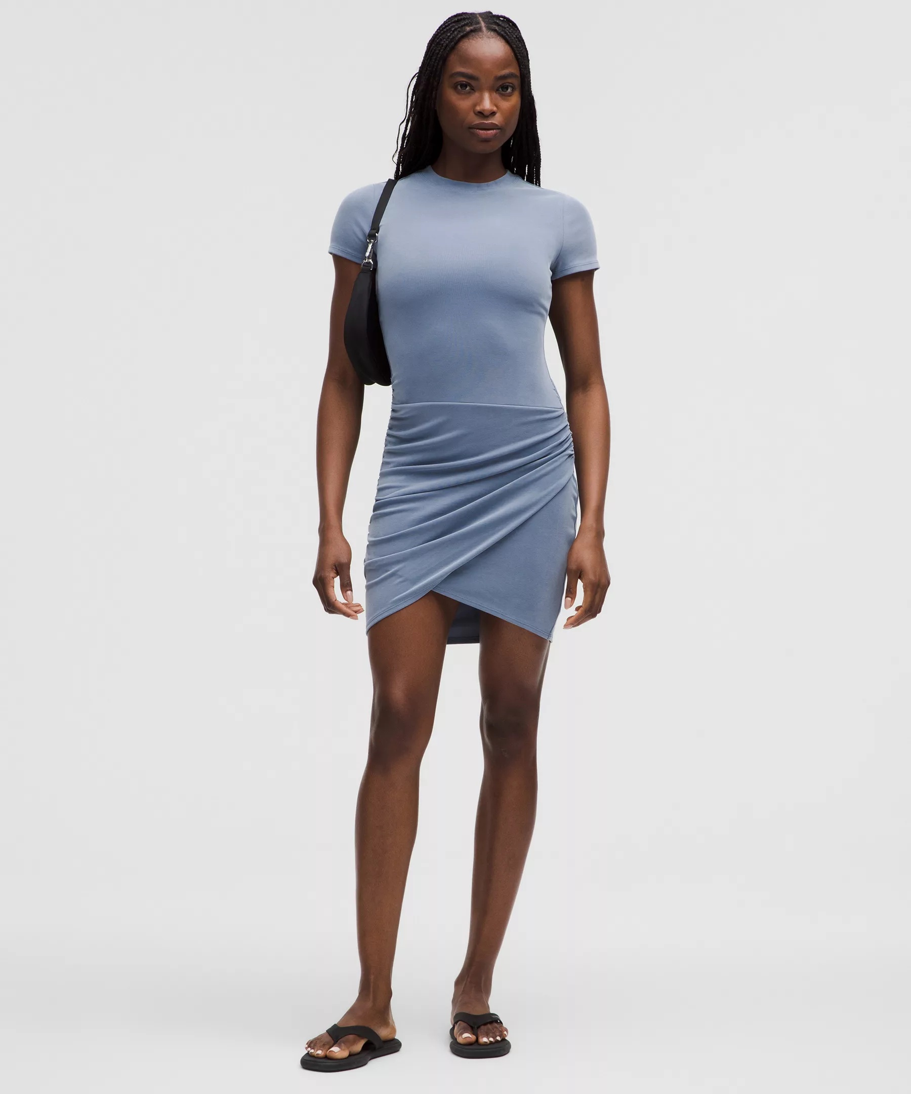Drapey Softstreme Wrap-Skirt T-Shirt Dress - 1